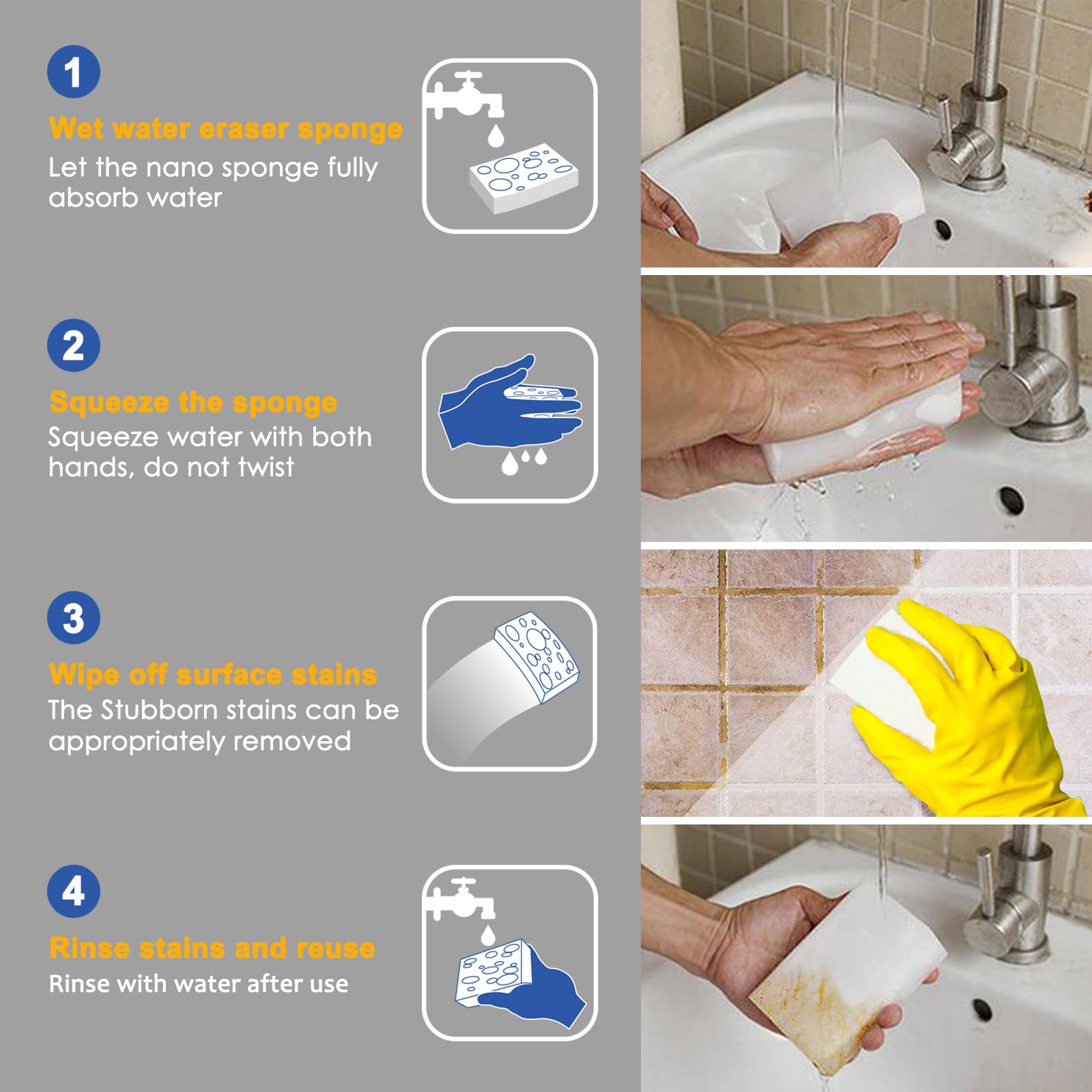 10Pack Melamine Sponges for Multi (10 Count)