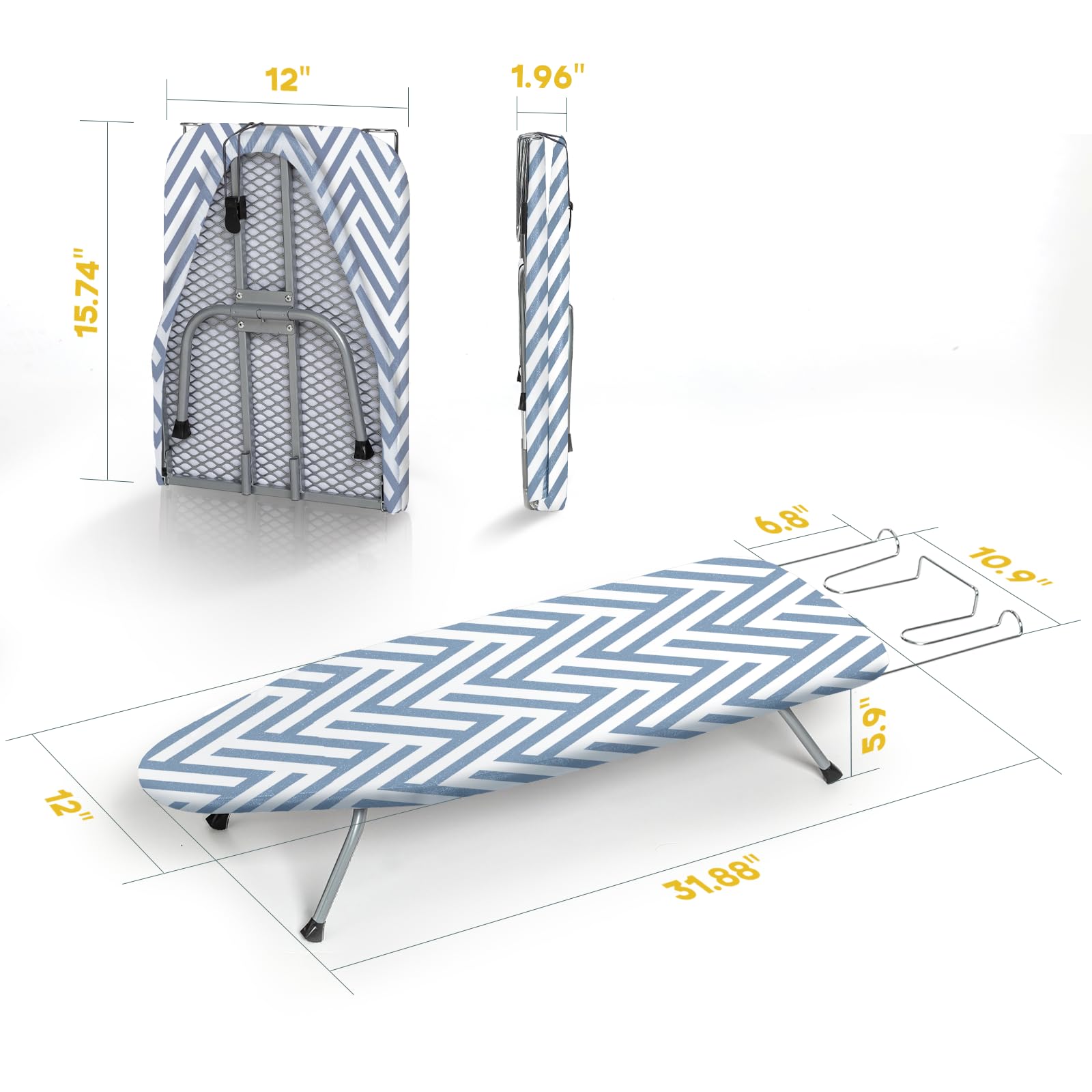 Small Tabletop Ironing Board Foldable