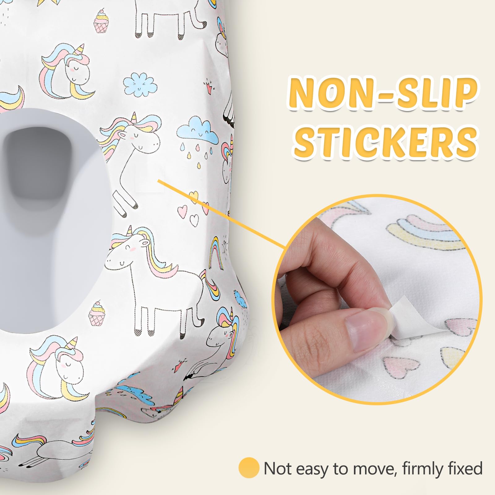 40 Pack Disposable Toilet Seat Covers for Kid Toddler Adults Extra Large Individually Wrapped Portable Paper Potty Seat Cover Potty Training Liners for Travel