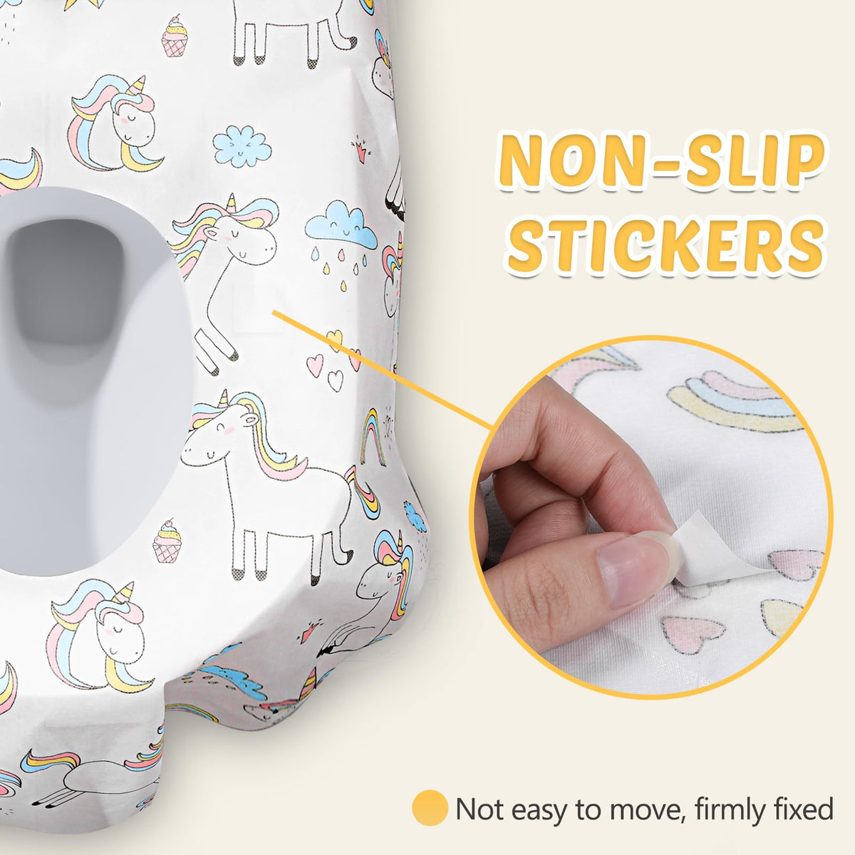 40 Pack Disposable Toilet Seat Covers for Kid Toddler Adults Extra Large Individually Wrapped Portable Paper Potty Seat Cover Potty Training Liners for Travel