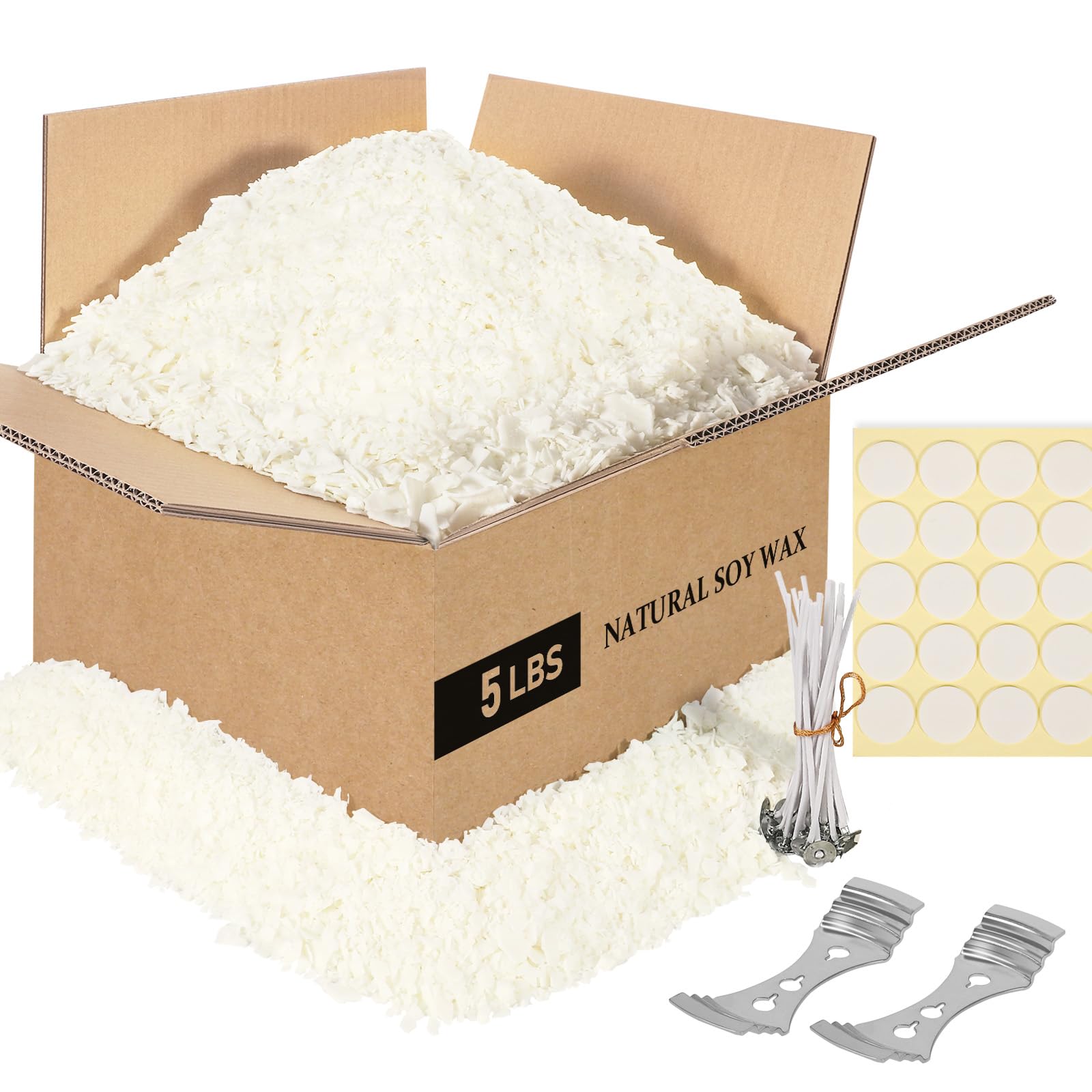 5 lbs Soy Candle Wax for Candle Making (80 Ounce)