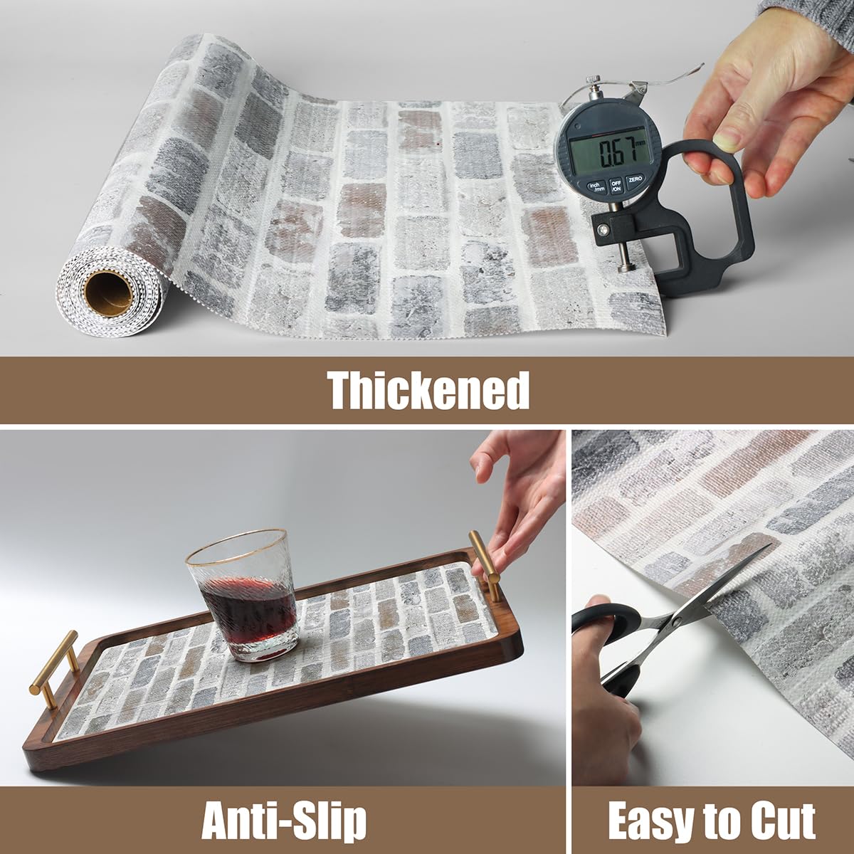 Shelf Liner for Cabinets Non Adhesive Drawer Liner 12in x 10ft (118.1 Sq Ft)