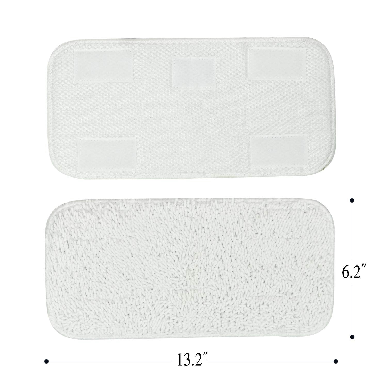 Sienna Luna Replacement Pads Microfiber Mop Pads Fit for Steamer Head SSM (6 Count)