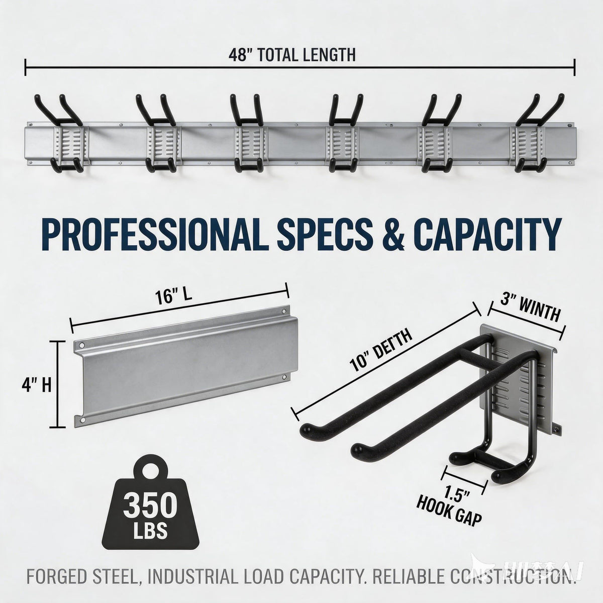 48 Inch Garage Wall Organizer