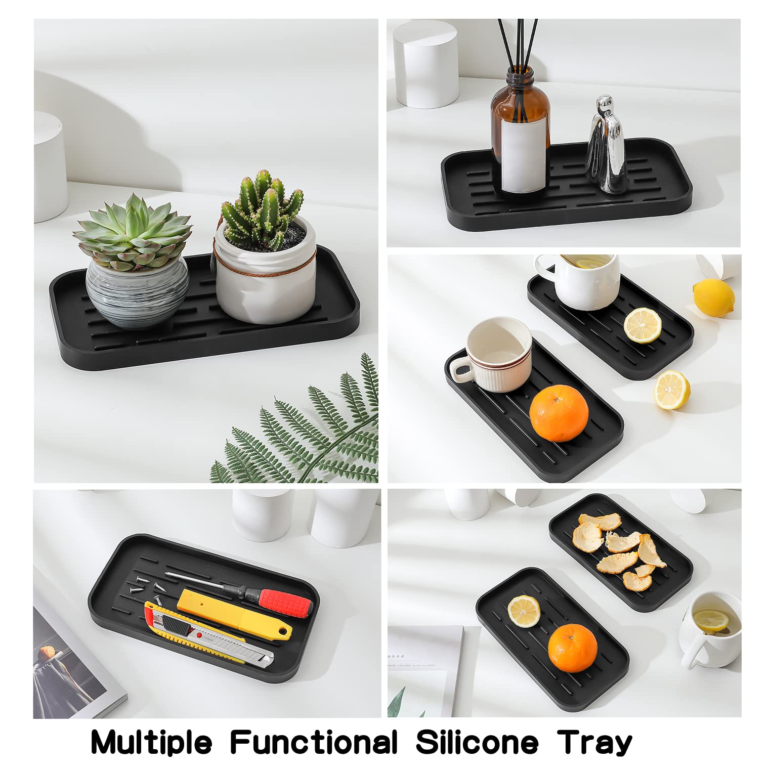 Silicone Kitchen Sink Organizer Tray for Multiple Usage