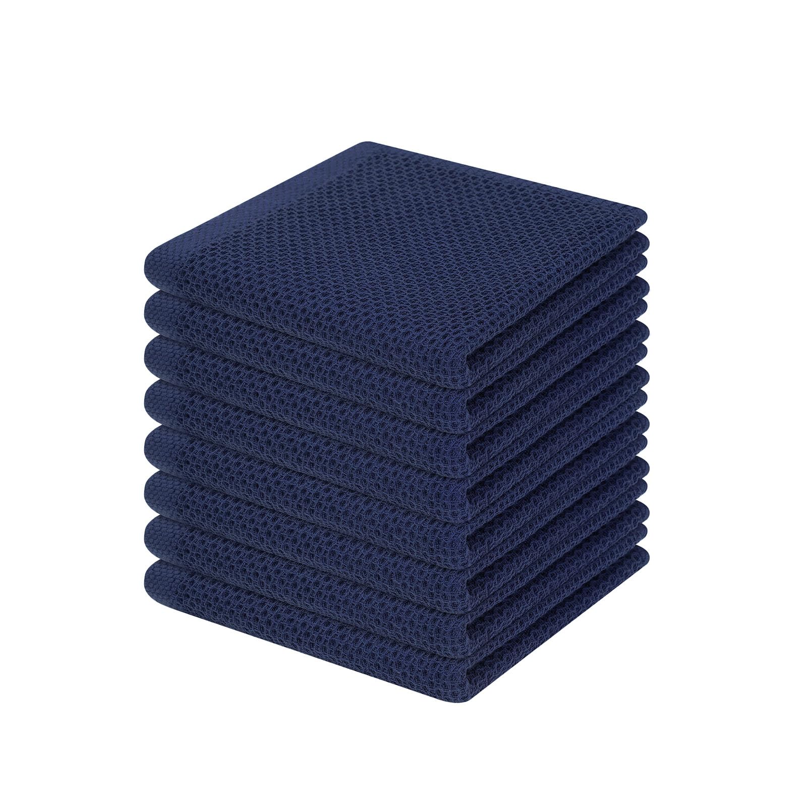 100% Cotton Waffle Weave Kitchen Dish Cloths 8 (8 Count)
