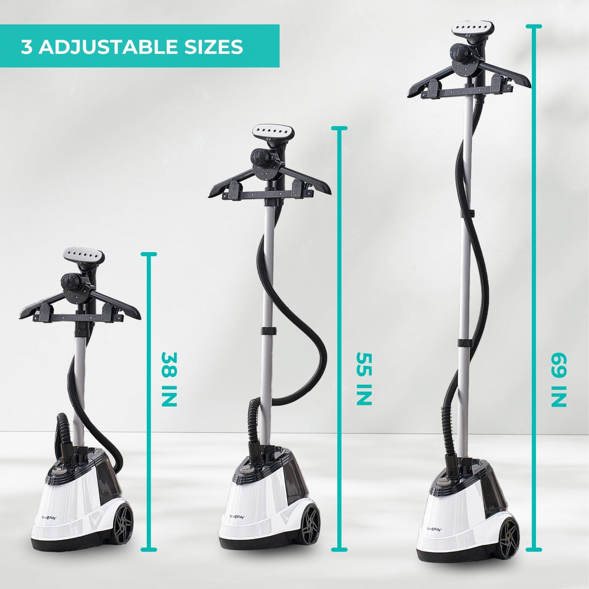 Heavy Duty Commercial Full Size Standing Garment Steamer for Clothes with Extra Large 3L