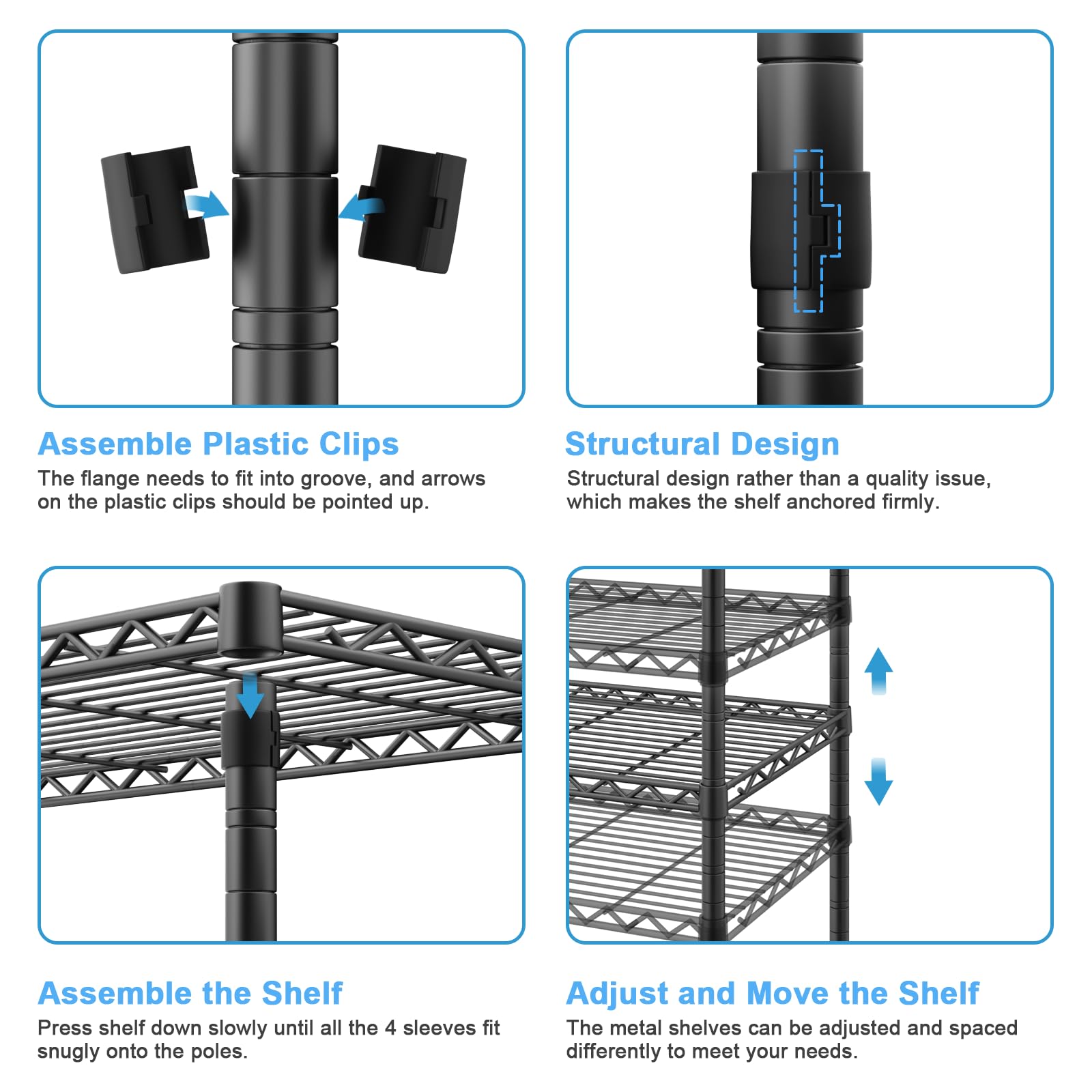 E1 Heavy Duty Closet Garment Rack