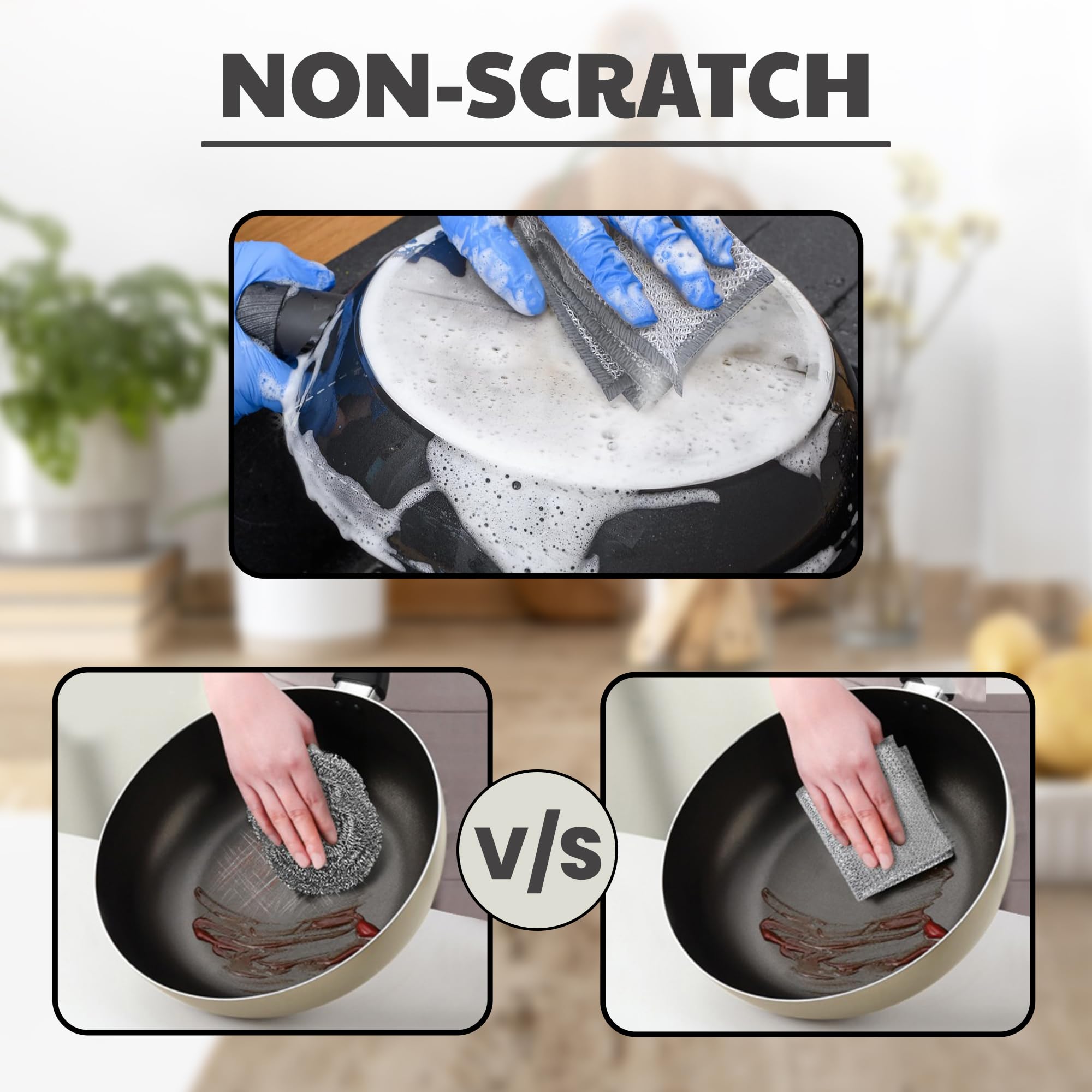 Non Scratch Wire Dishwashing Rag (10 Count)