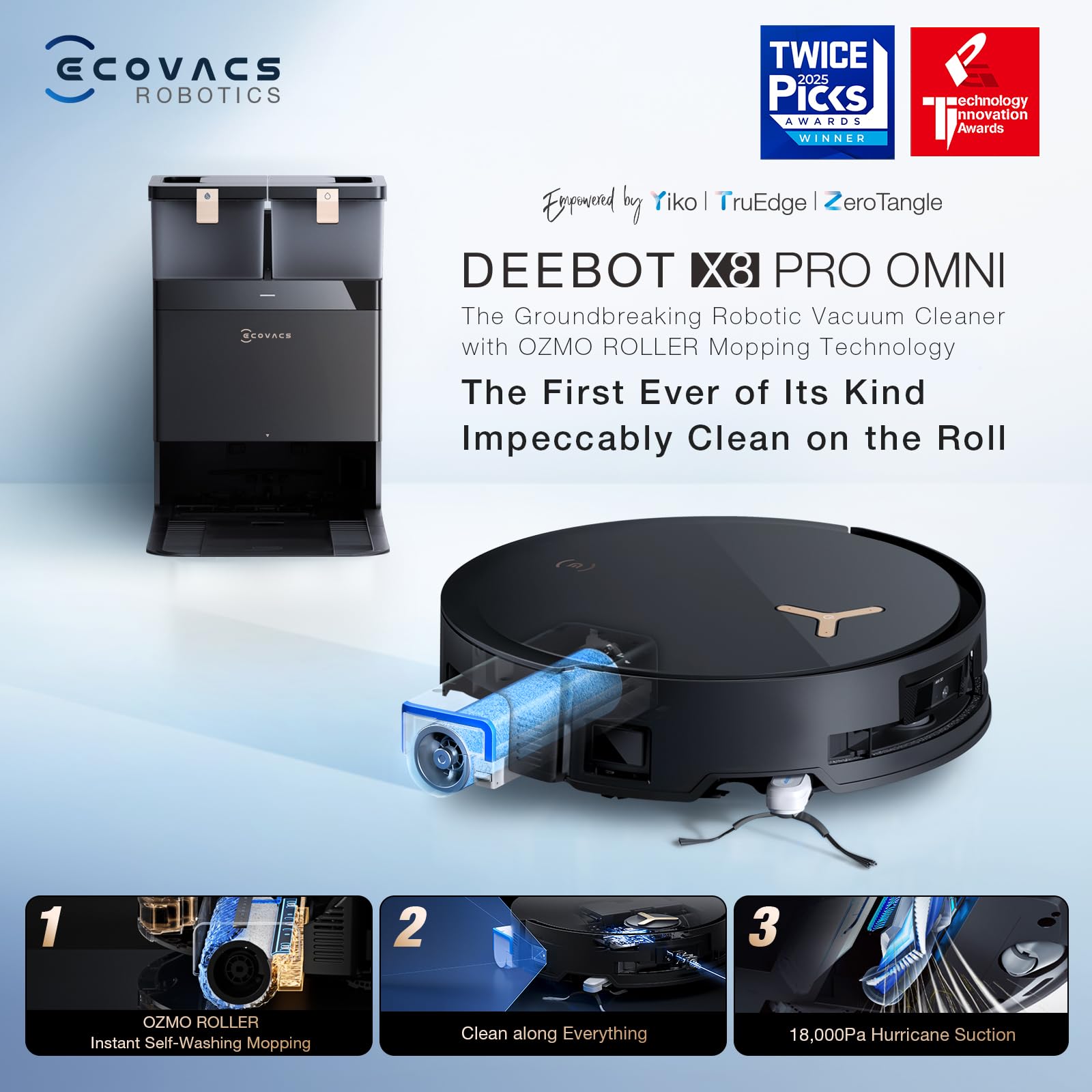 DEEBOT X8 PRO OMNI Robot Vacuum and Mop