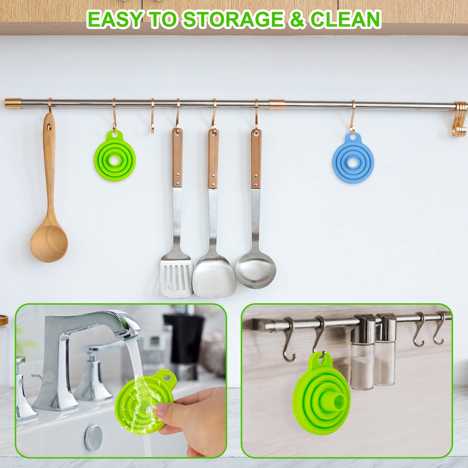 Kitchen Funnel Set 7 Pack (7 Count)