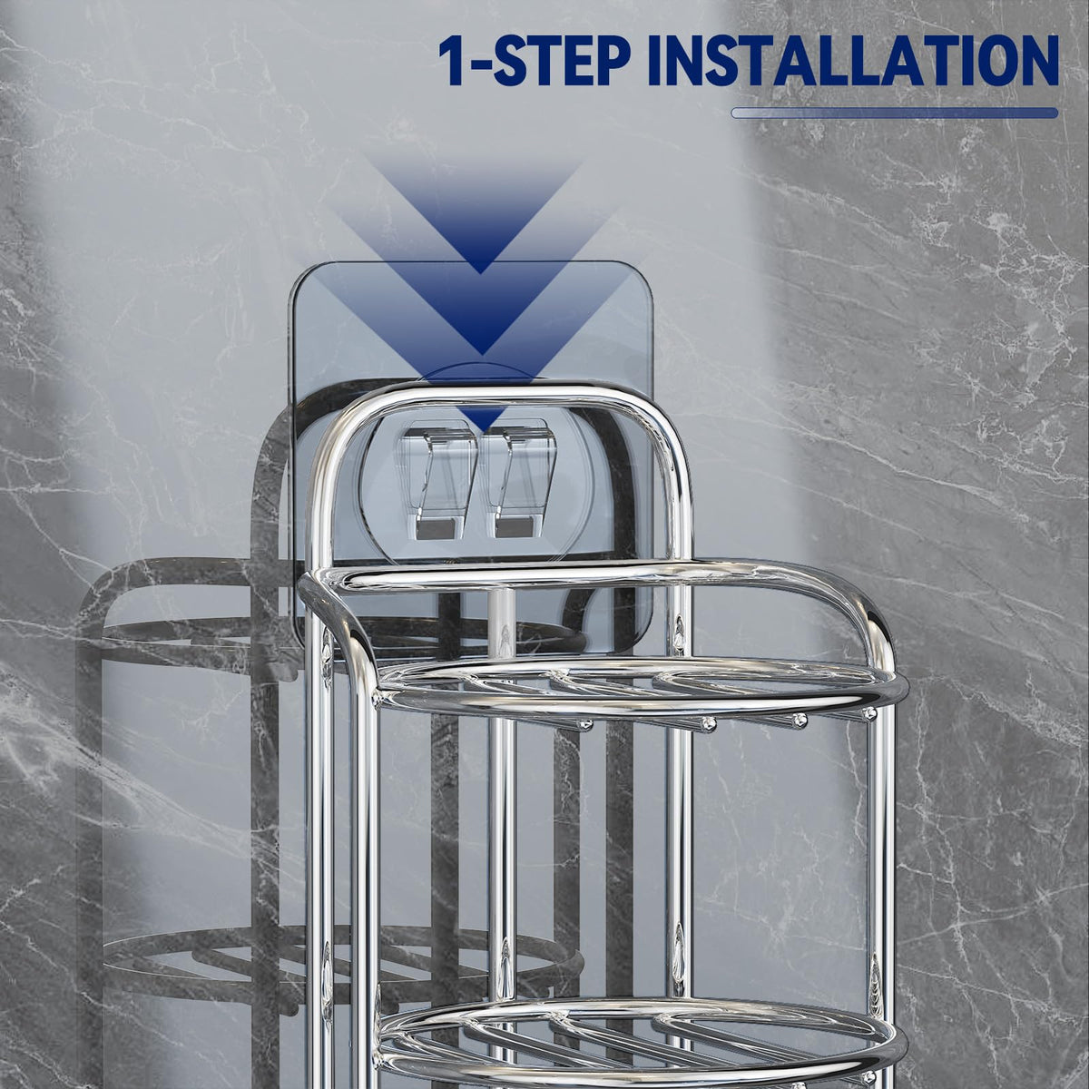 Silver 3 Tier Shower Soap Shampoo Bar Holder (3 Count)