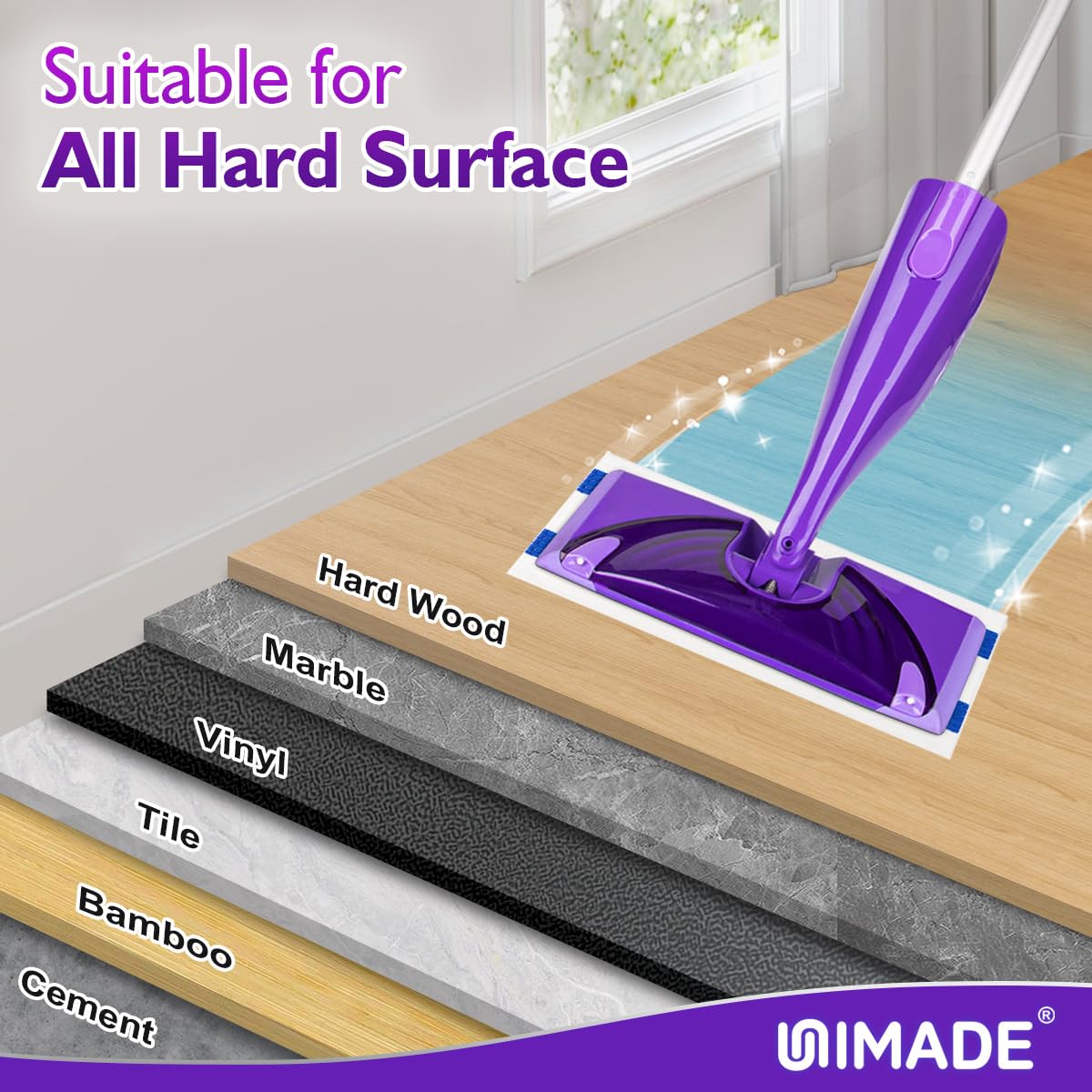 100 Count Mop Pad Refill Compatible with Swiffer WetJet