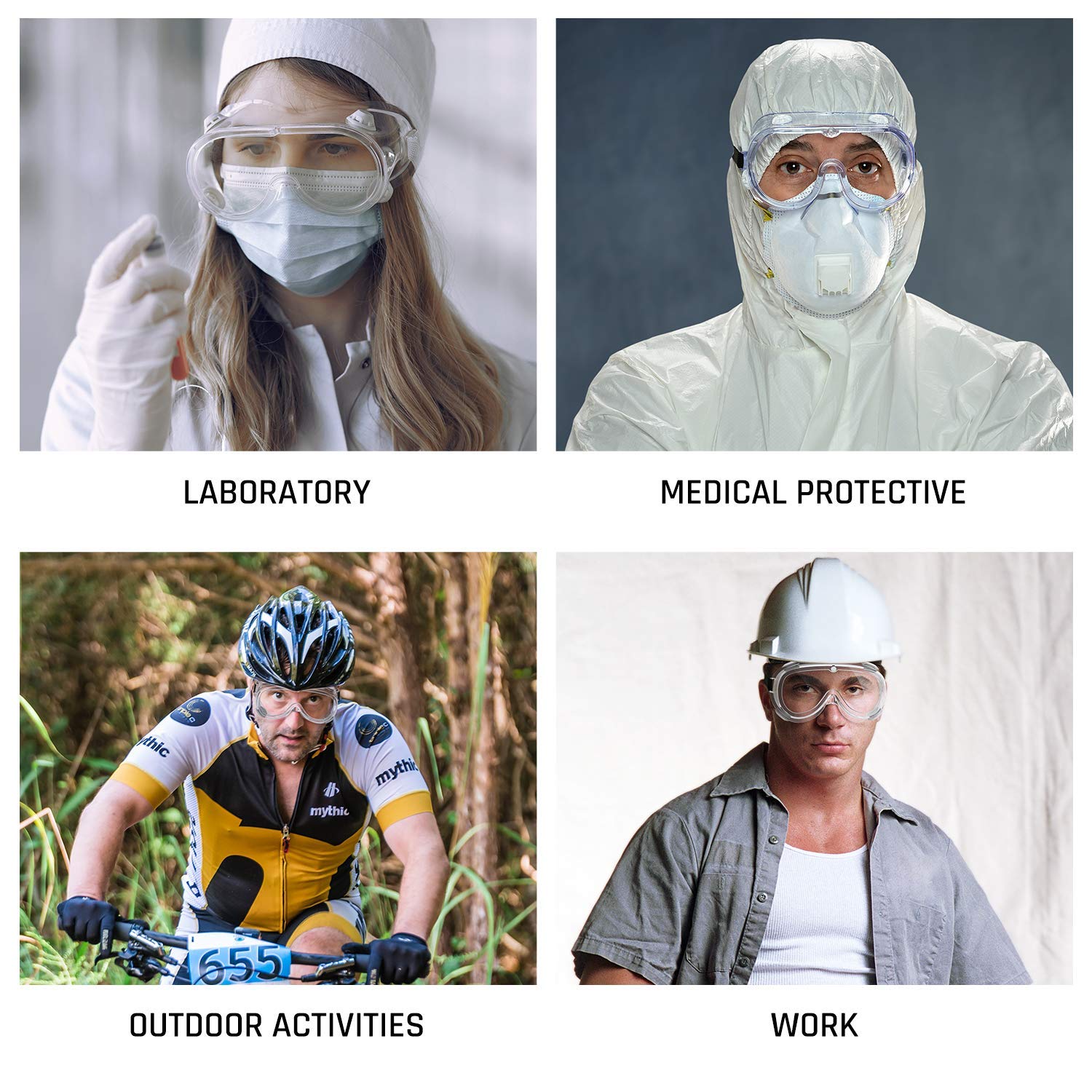Safety Goggles Medical Goggles Fit Over Eyeglasses Anti