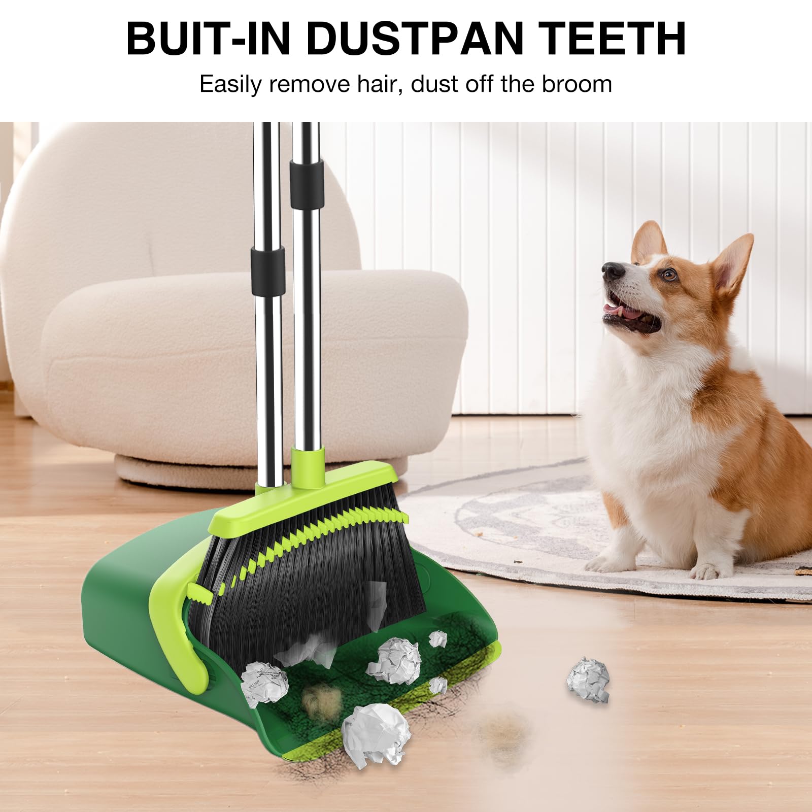 Broom and Dustpan Set (4 Count)