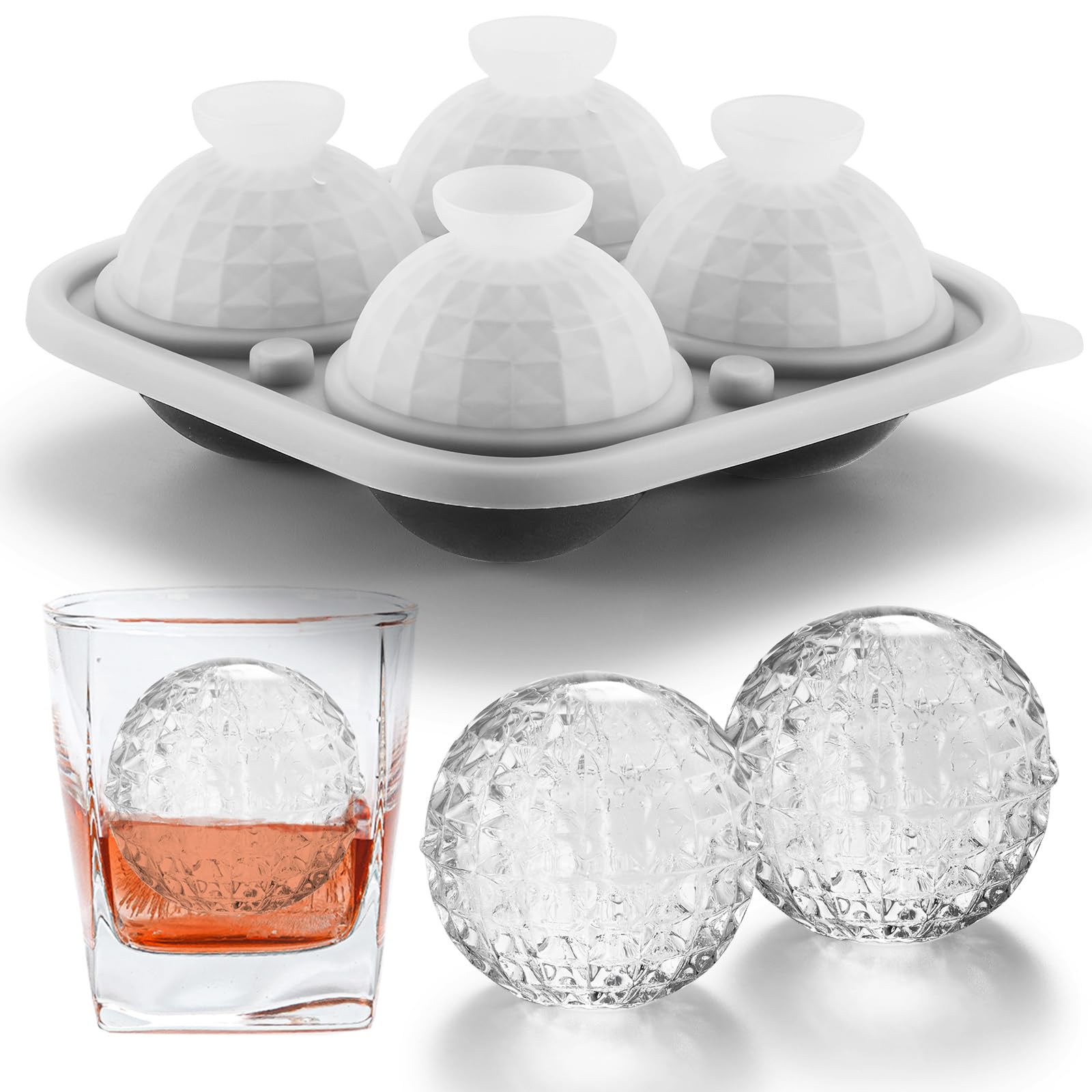 3D Ball Crystal Ice Cube Tray