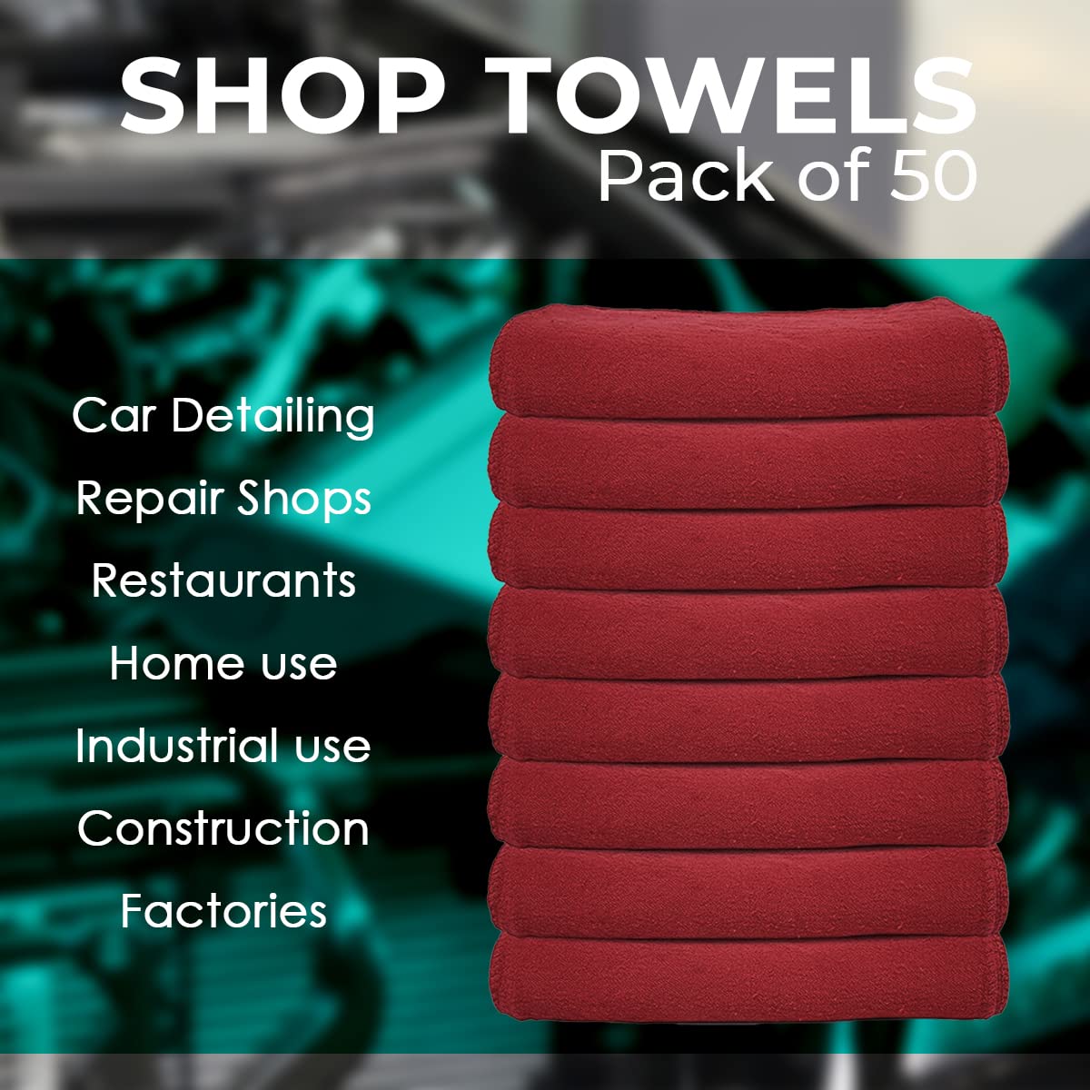 Cotton Shop Rags (50 Count)