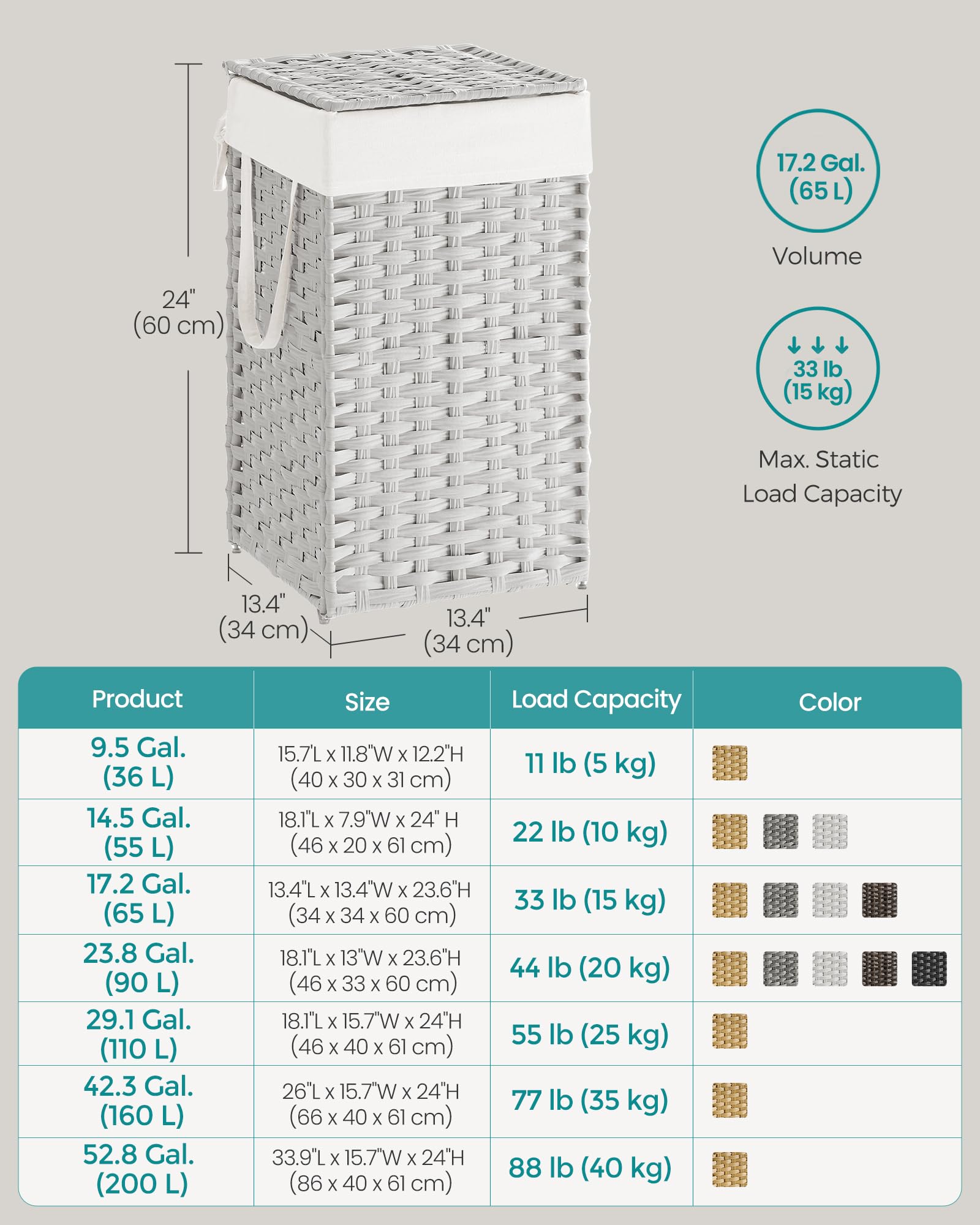 Laundry Hamper with Lid