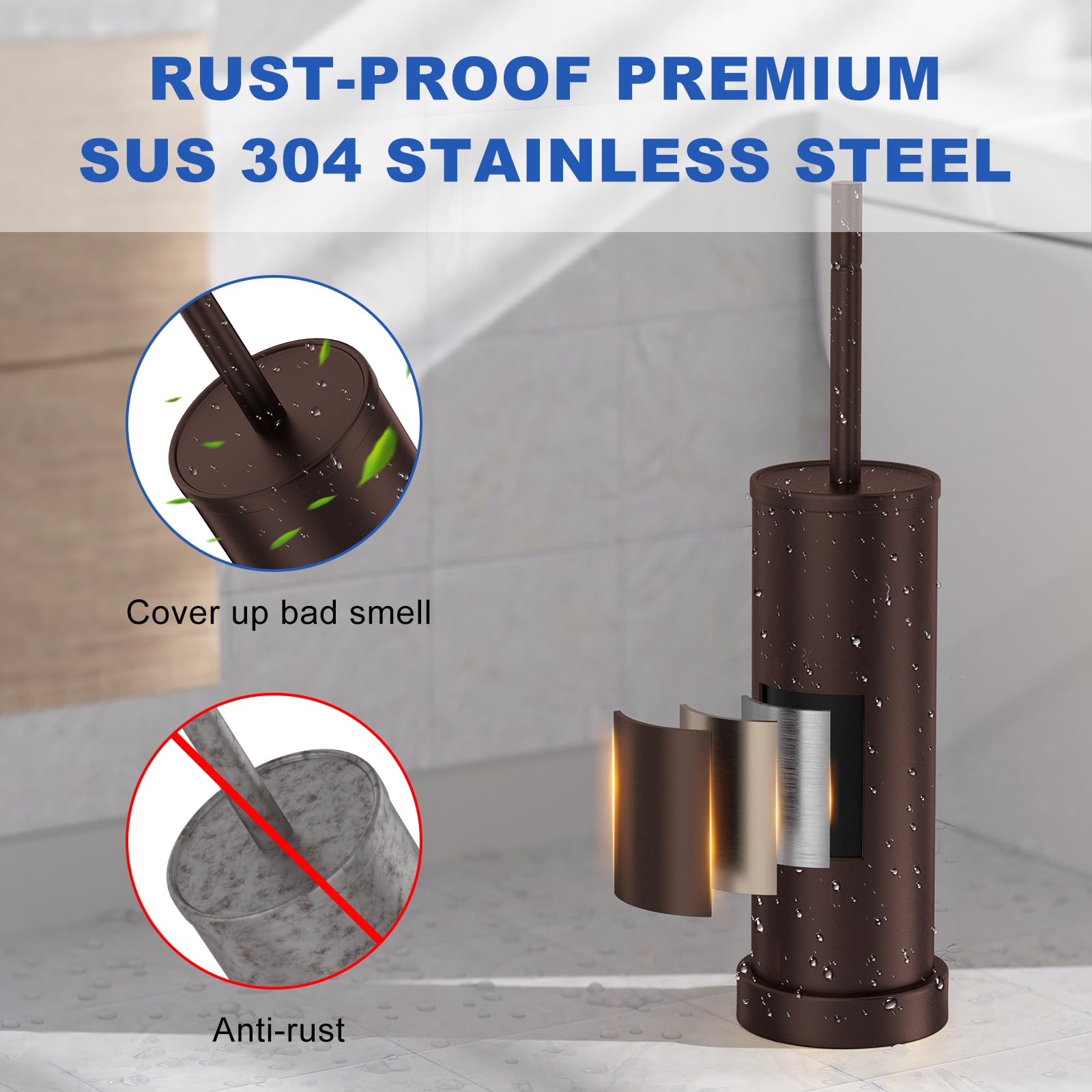 Toilet Brush and Holder Set