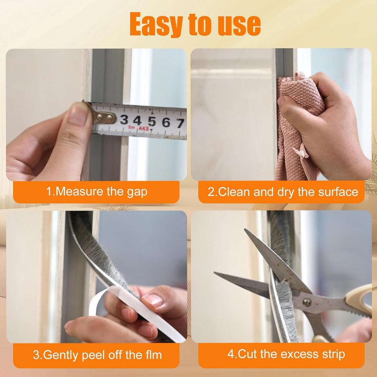 39.4FT Weather Stripping for Doors and Windows (39.4 Foot)