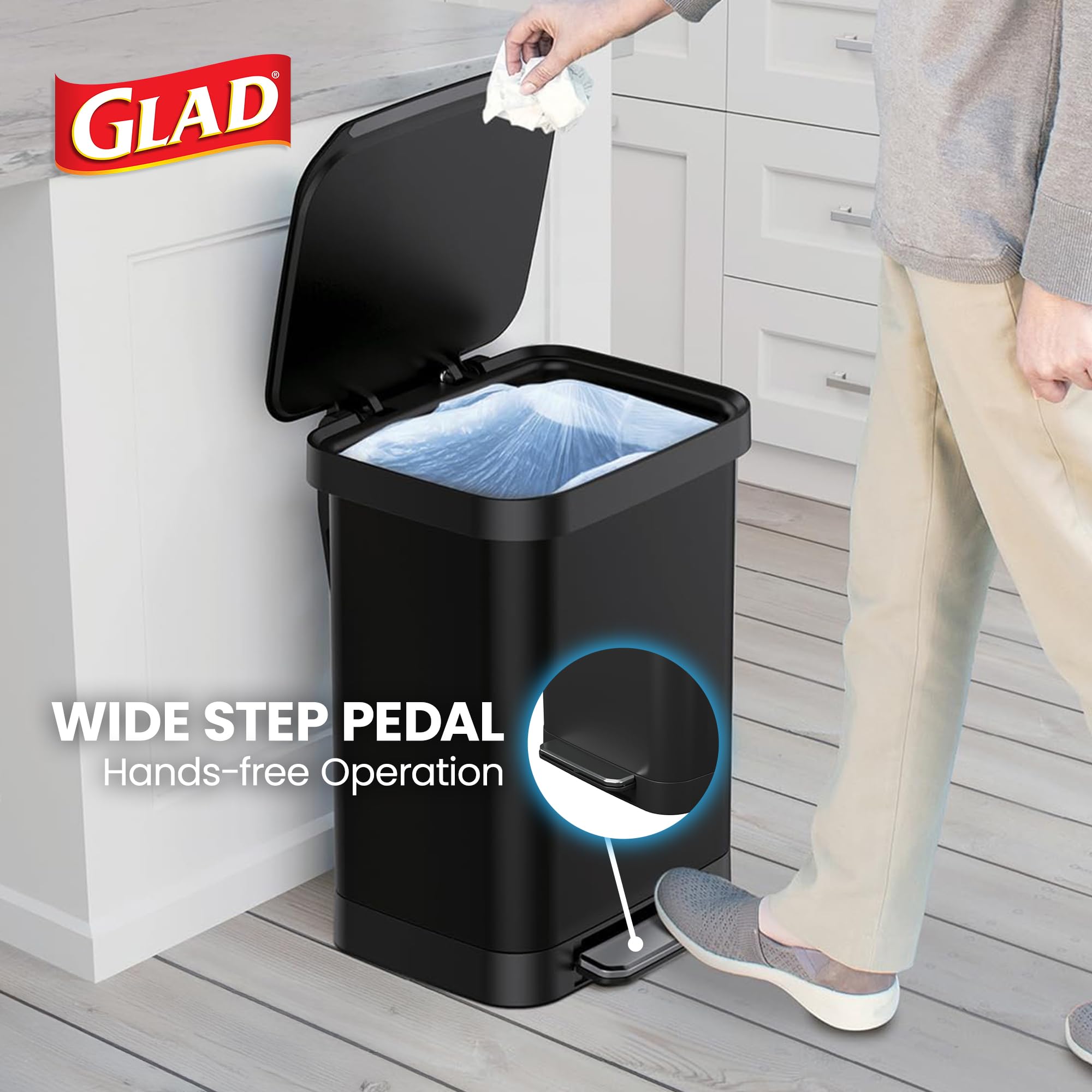 All Stainless Steel Trash Can