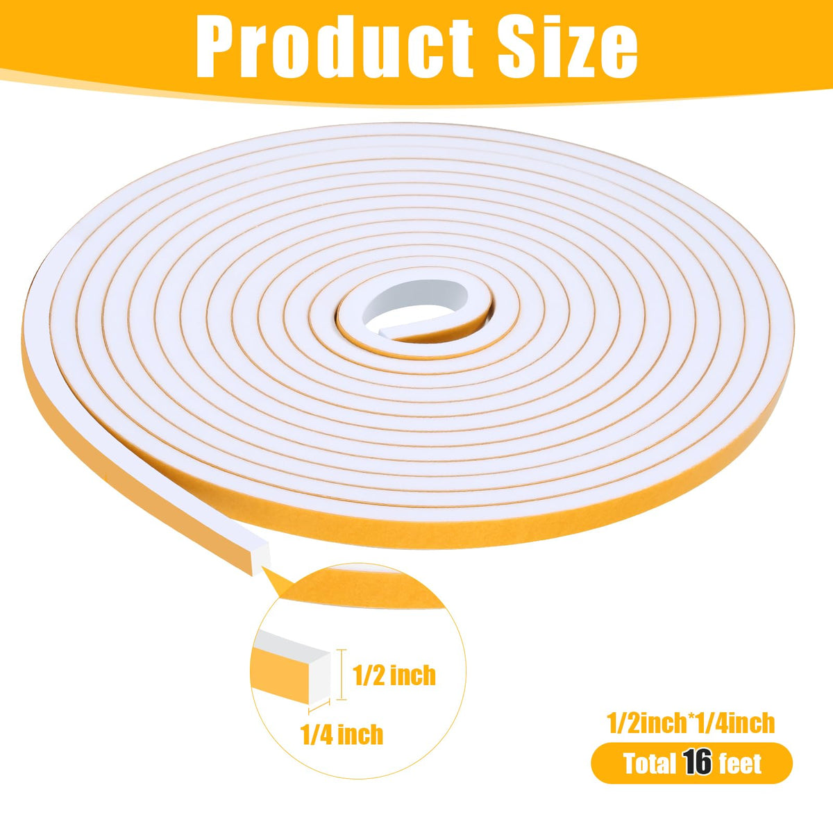 16Feet Weather Stripping Seal (16 Foot)