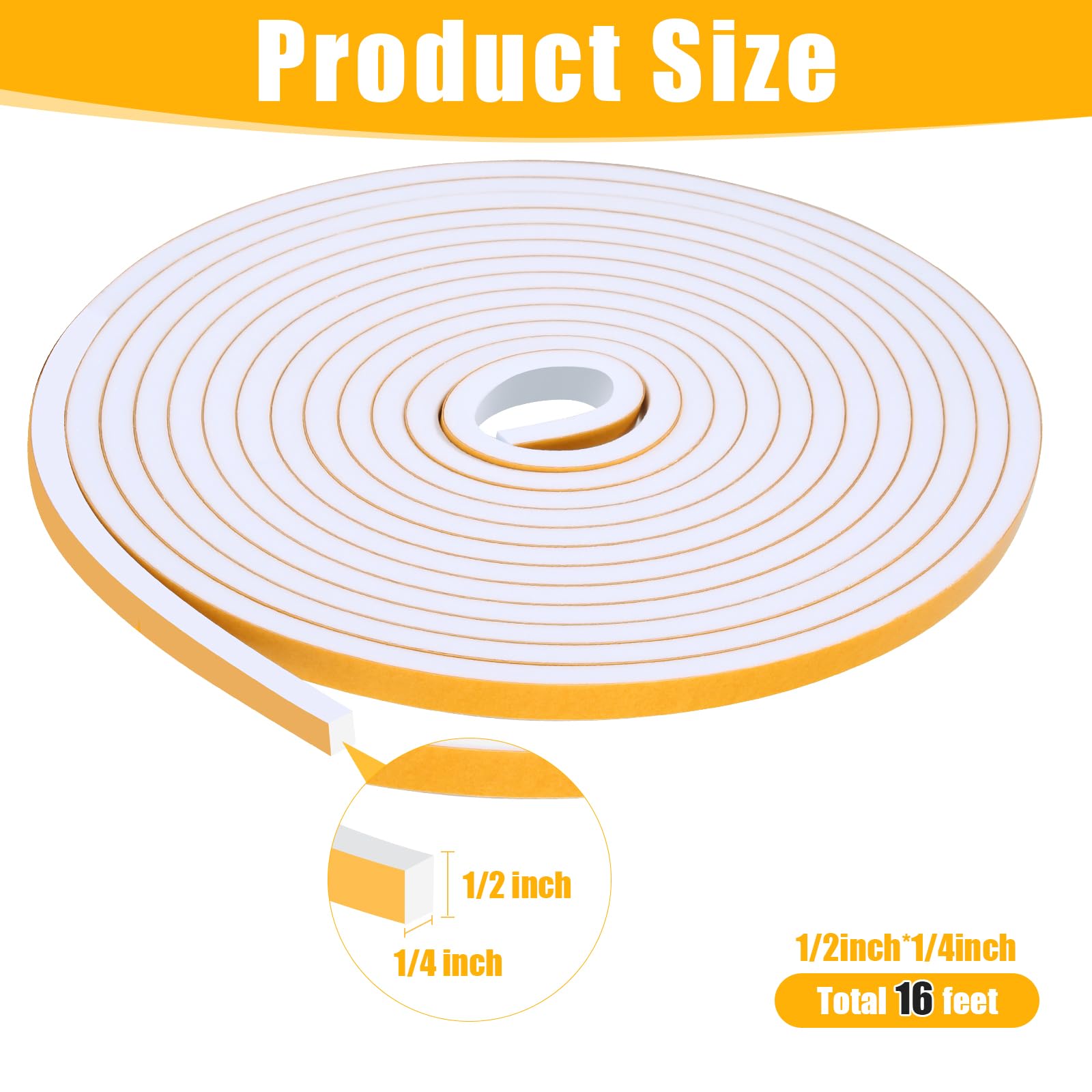 16Feet Weather Stripping Seal (16 Foot)