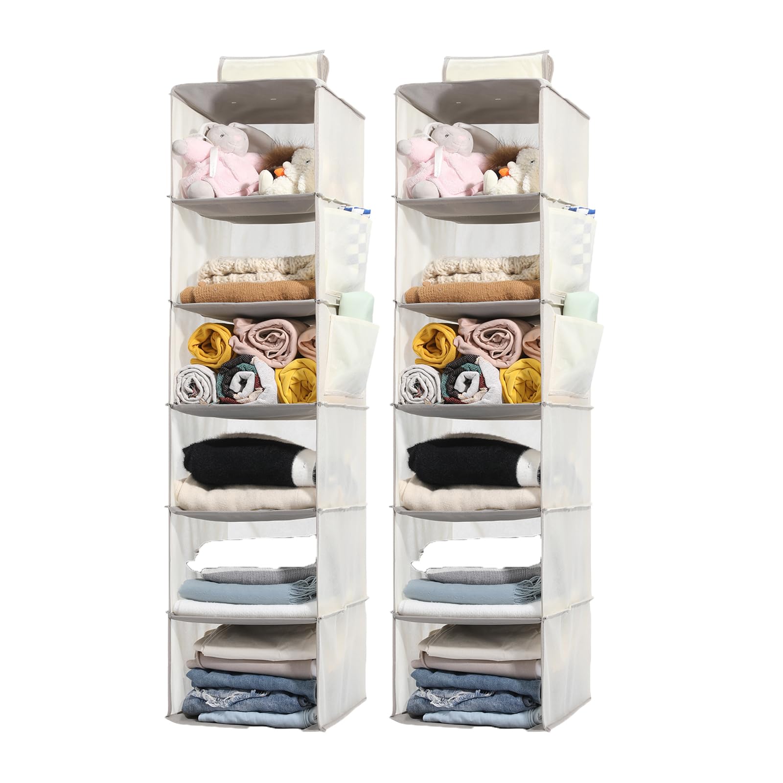 2 Packs Hanging Closet Organizer Storage (2 Count)