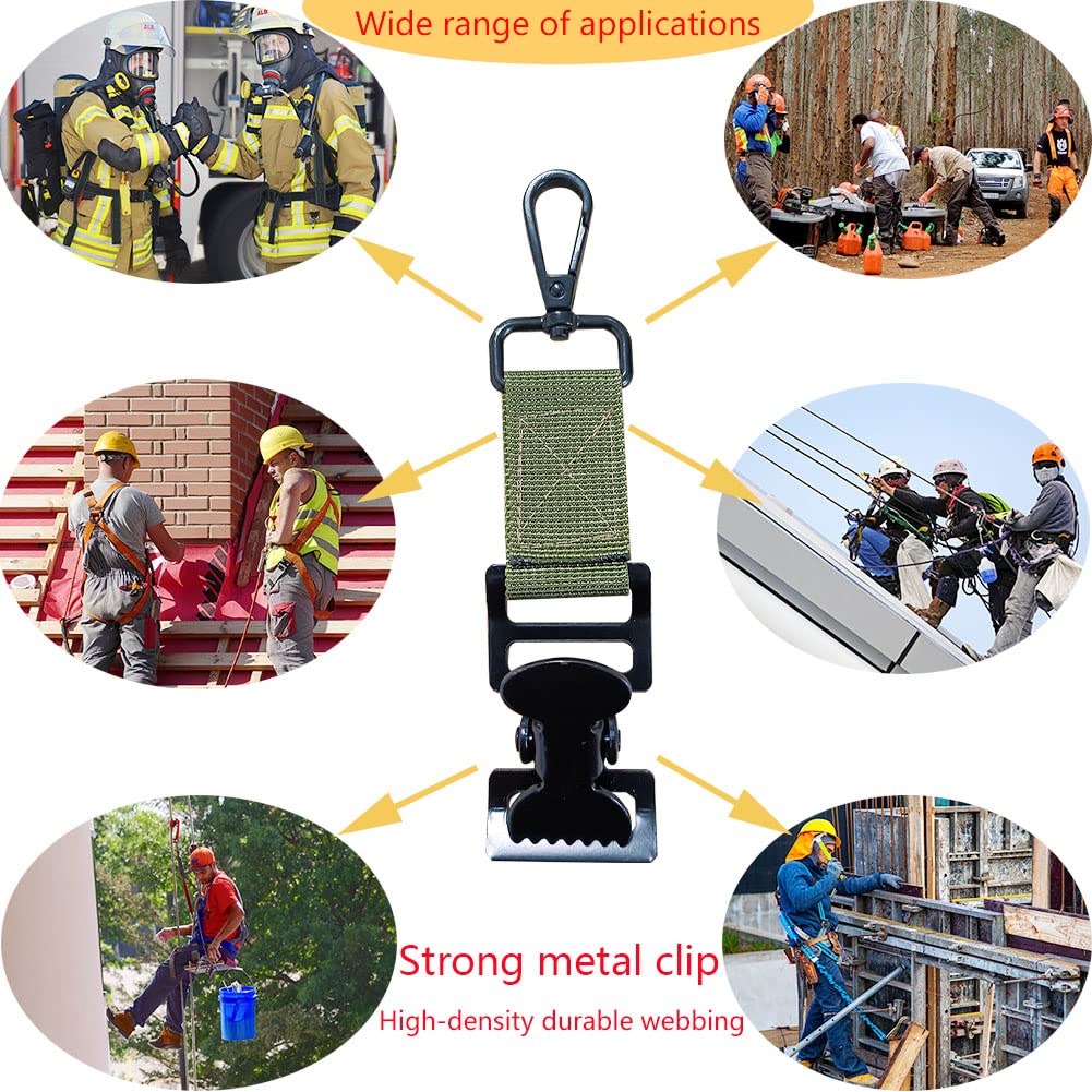 4Pcs Work Glove Clip Firefighter Rescue Turnout Gear Glove Holder Strap