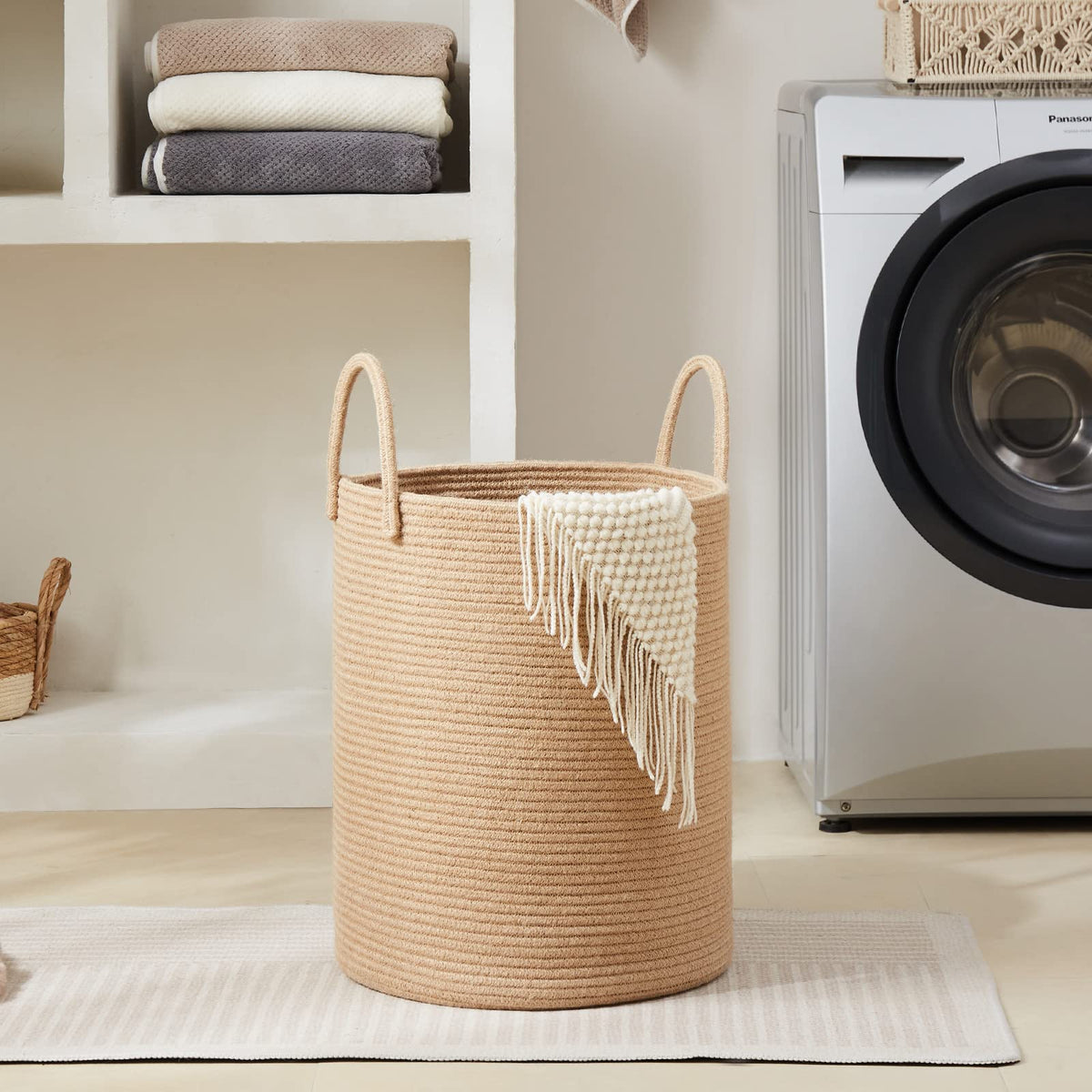 Jute Rope Laundry Hamper