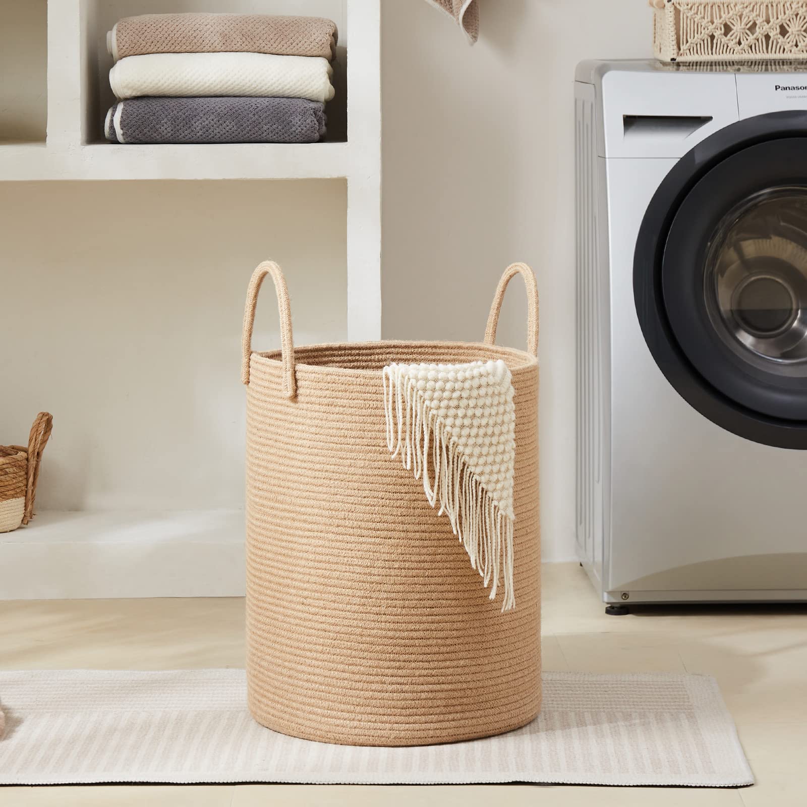 Jute Rope Laundry Hamper