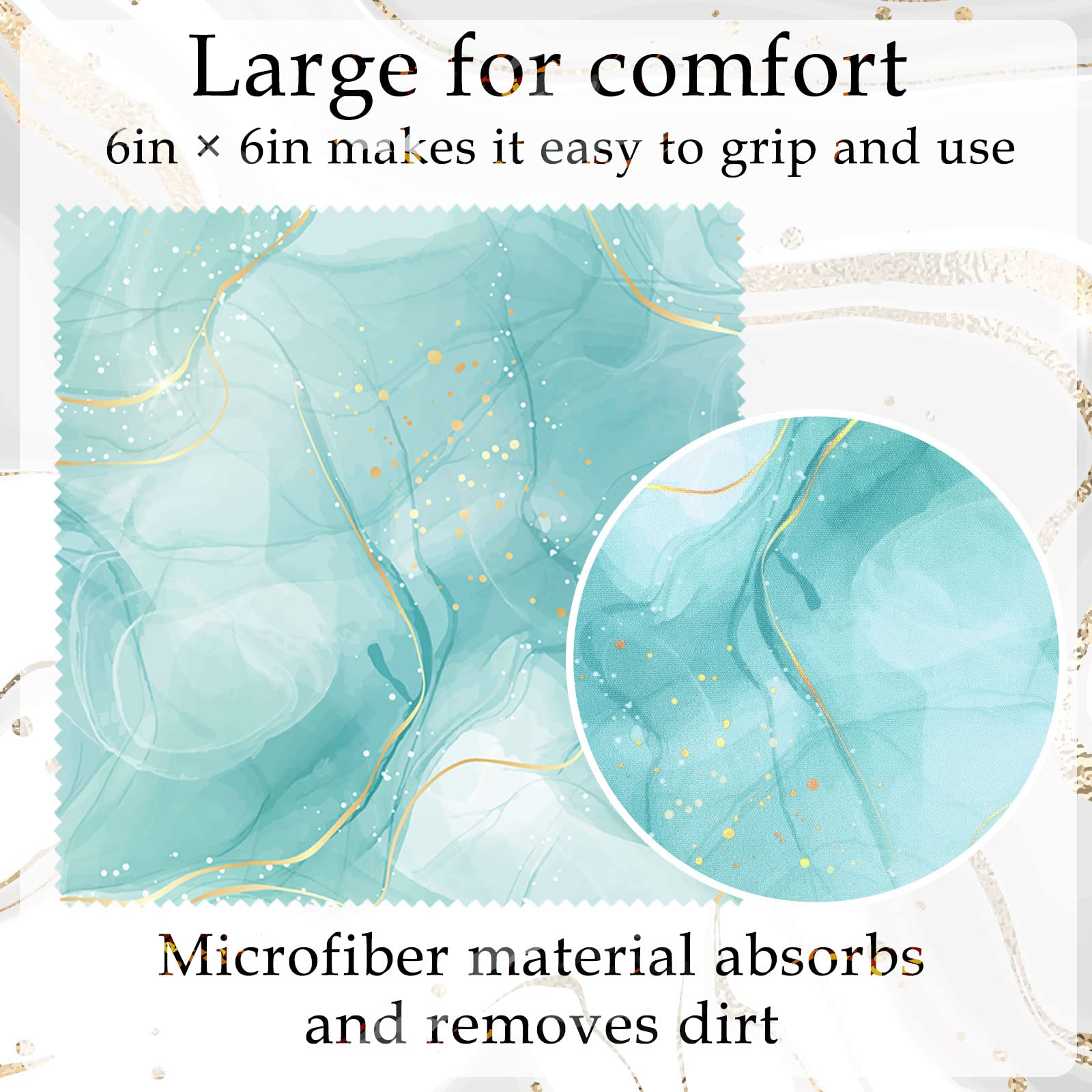 20 Pcs Microfiber Cleaning Cloth Cute Marble Design Microfiber Cloth Soft Gifts Multicolor Glasses Cleaner Wipes for Eyeglasses Camera Lens Cell Phone Screens Glasses