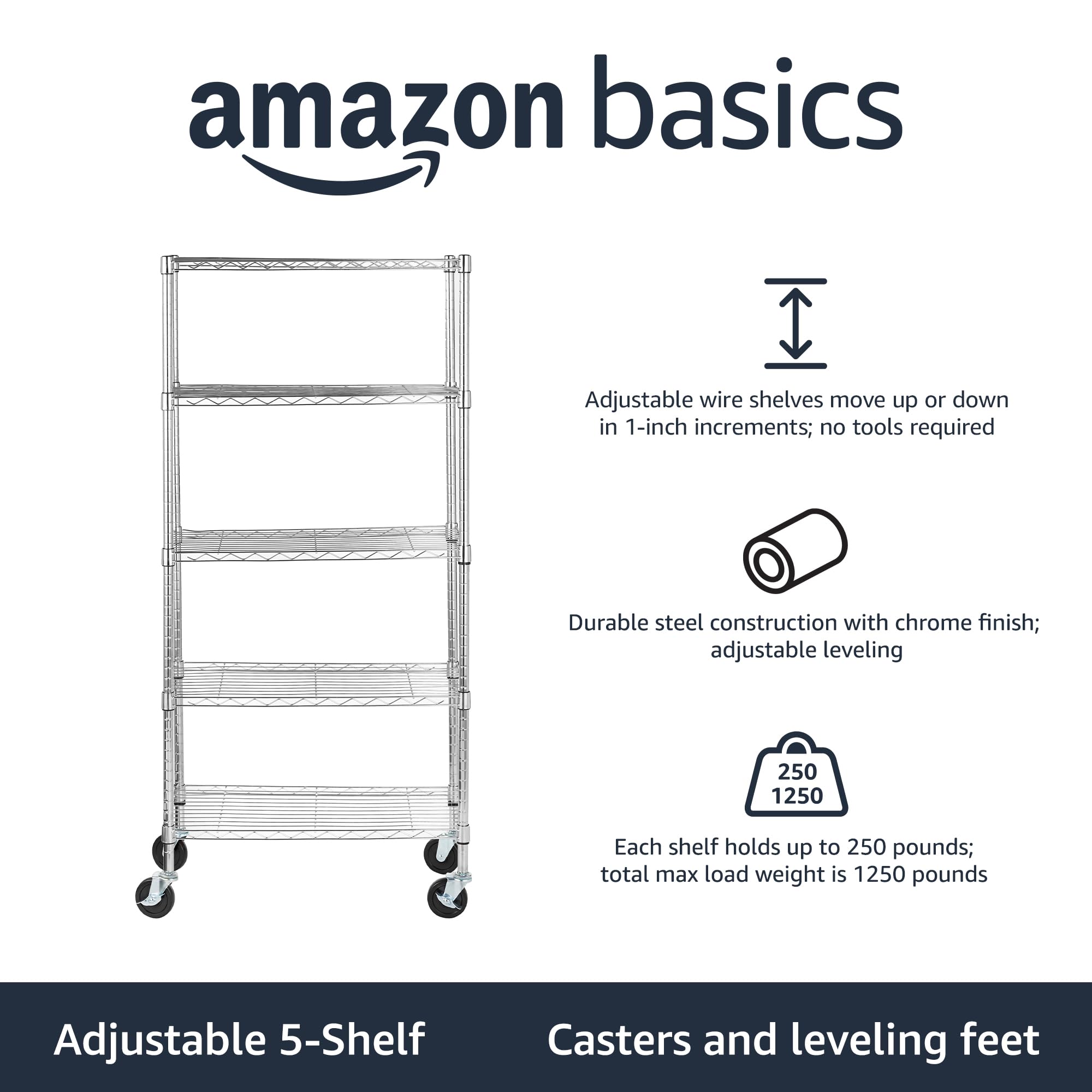 5 Shelf Adjustable