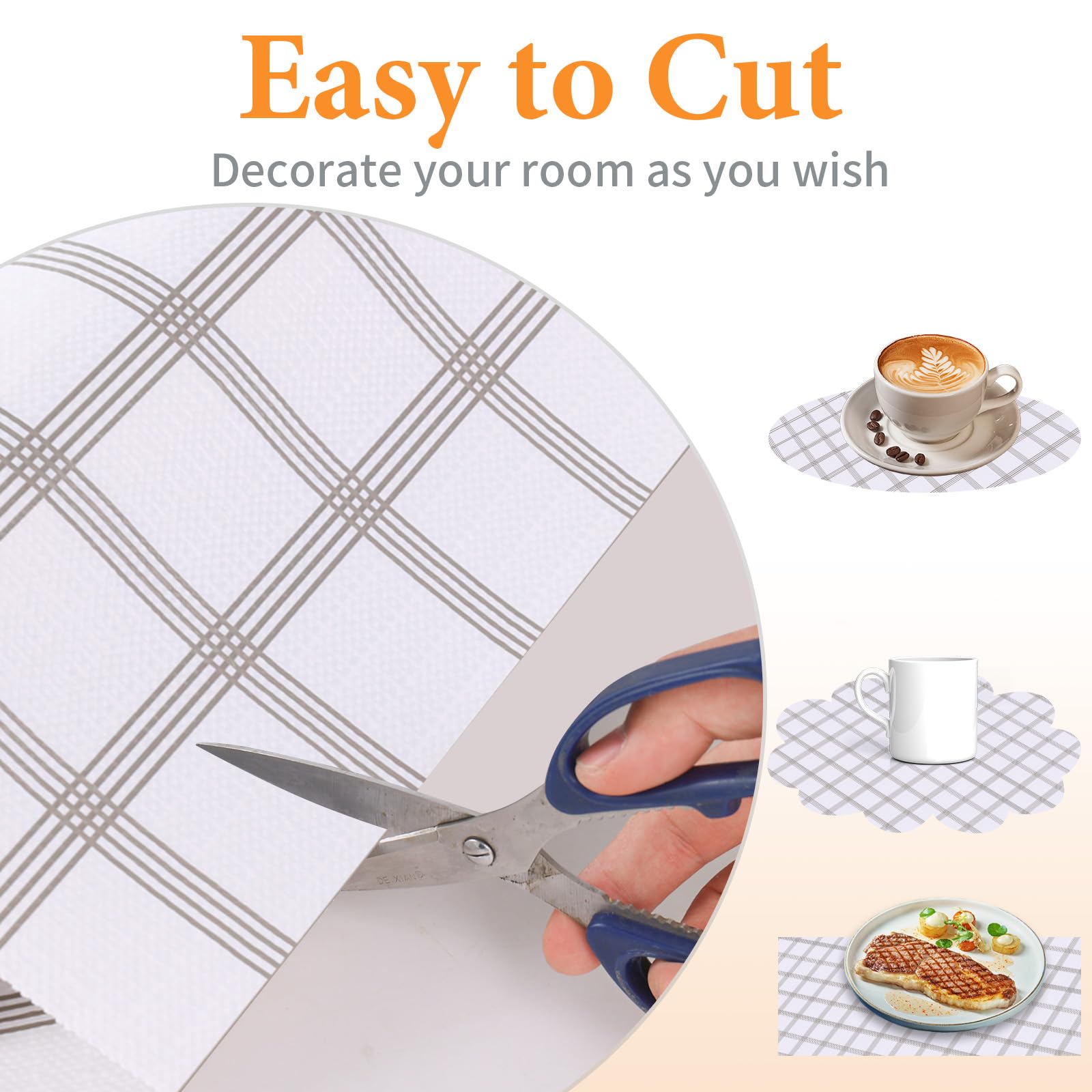 Shelf Liner for Kitchen Cabinets Non Adhesive Drawer Liner Non