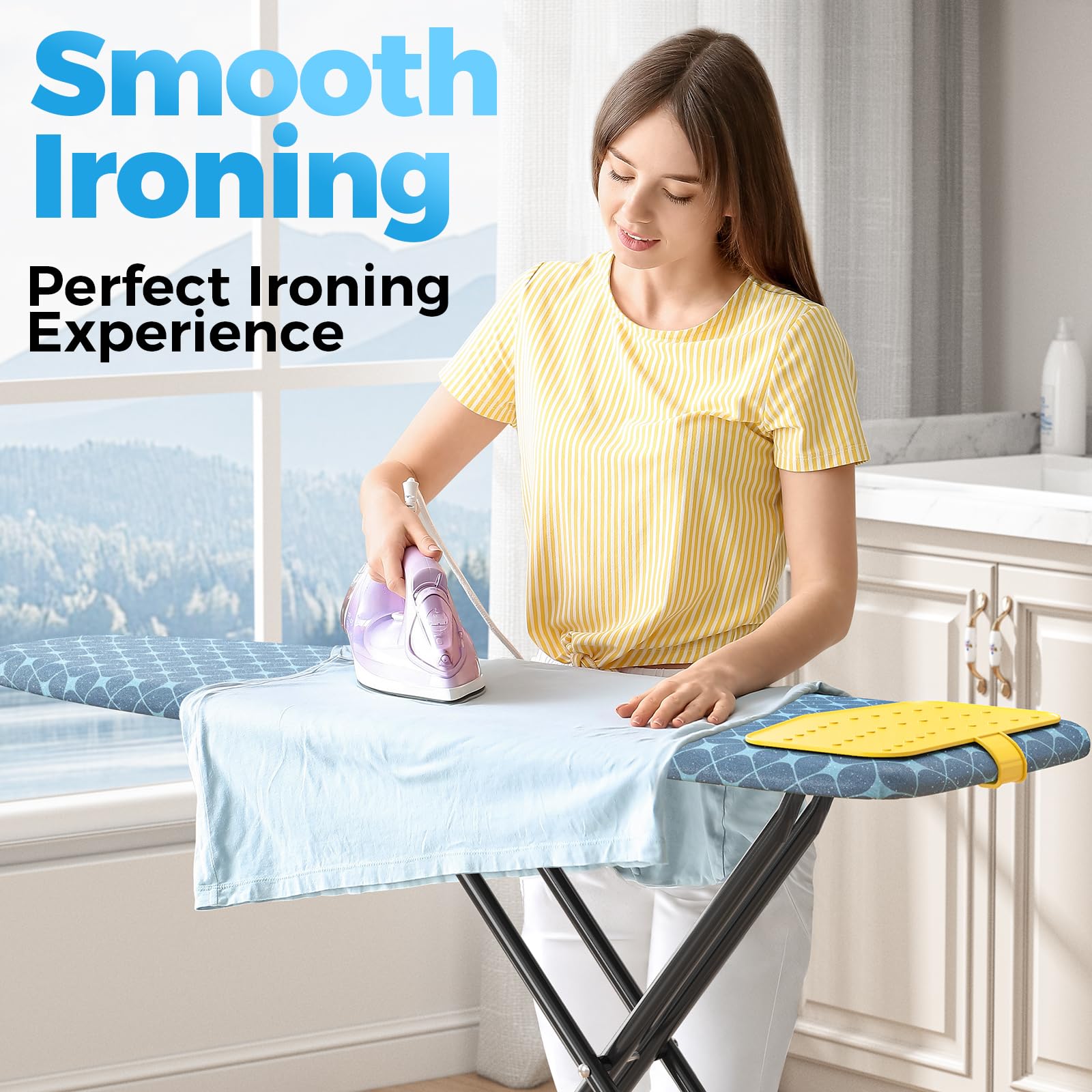 Ironing Board with Silicon Iron Mat