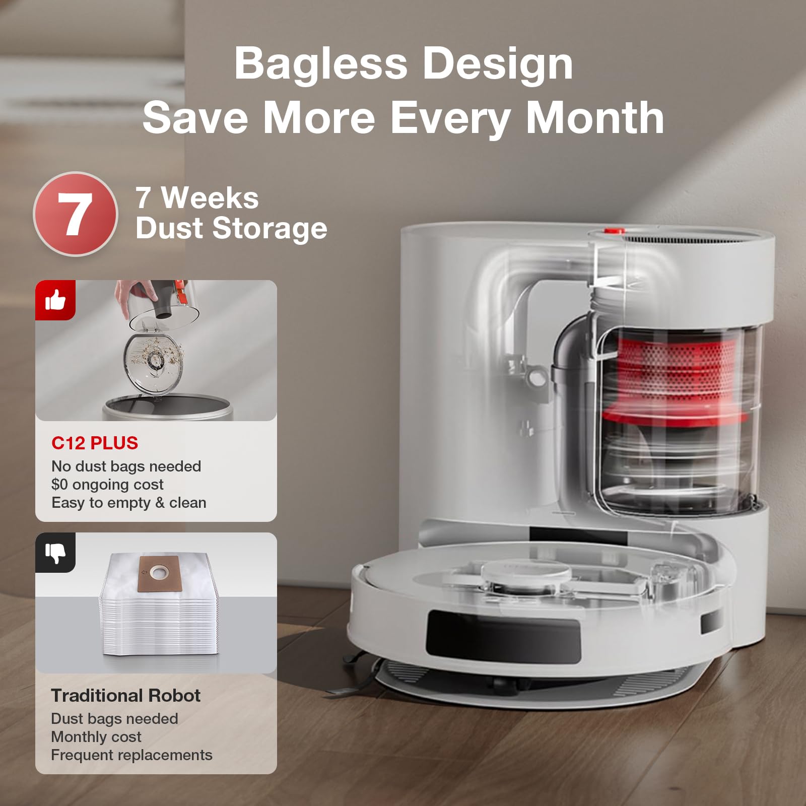 C12 Plus Robot Vacuum & Mop