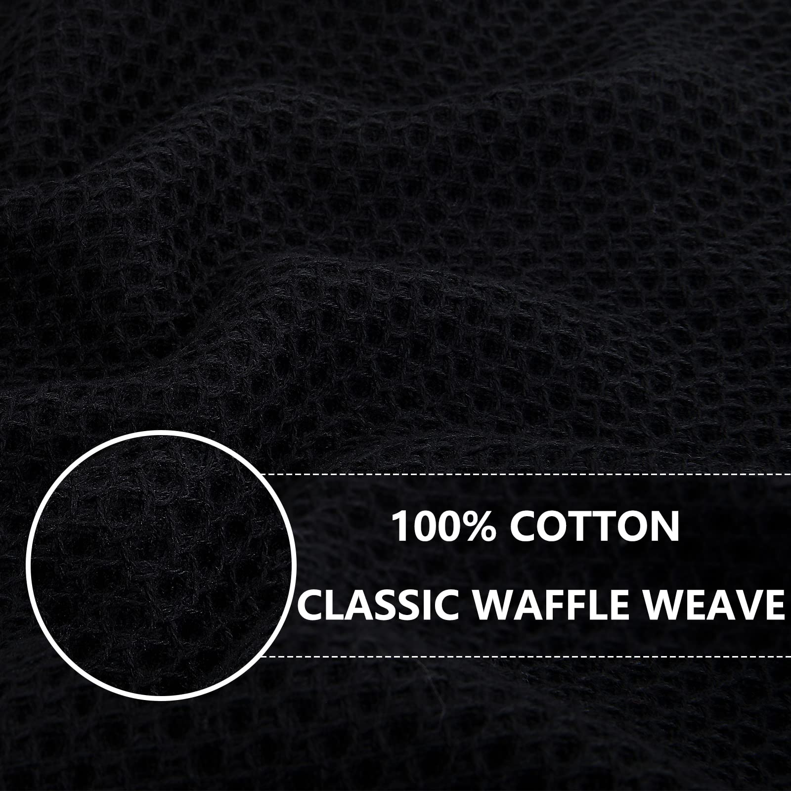100% Cotton Waffle Weave Kitchen Dish Cloths 12 (12 Count)