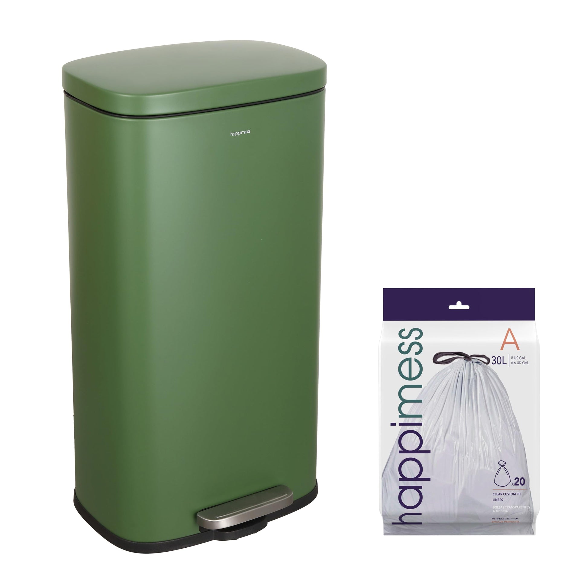 Curtis 8 Gal Step Trash Can Soft Close 25"