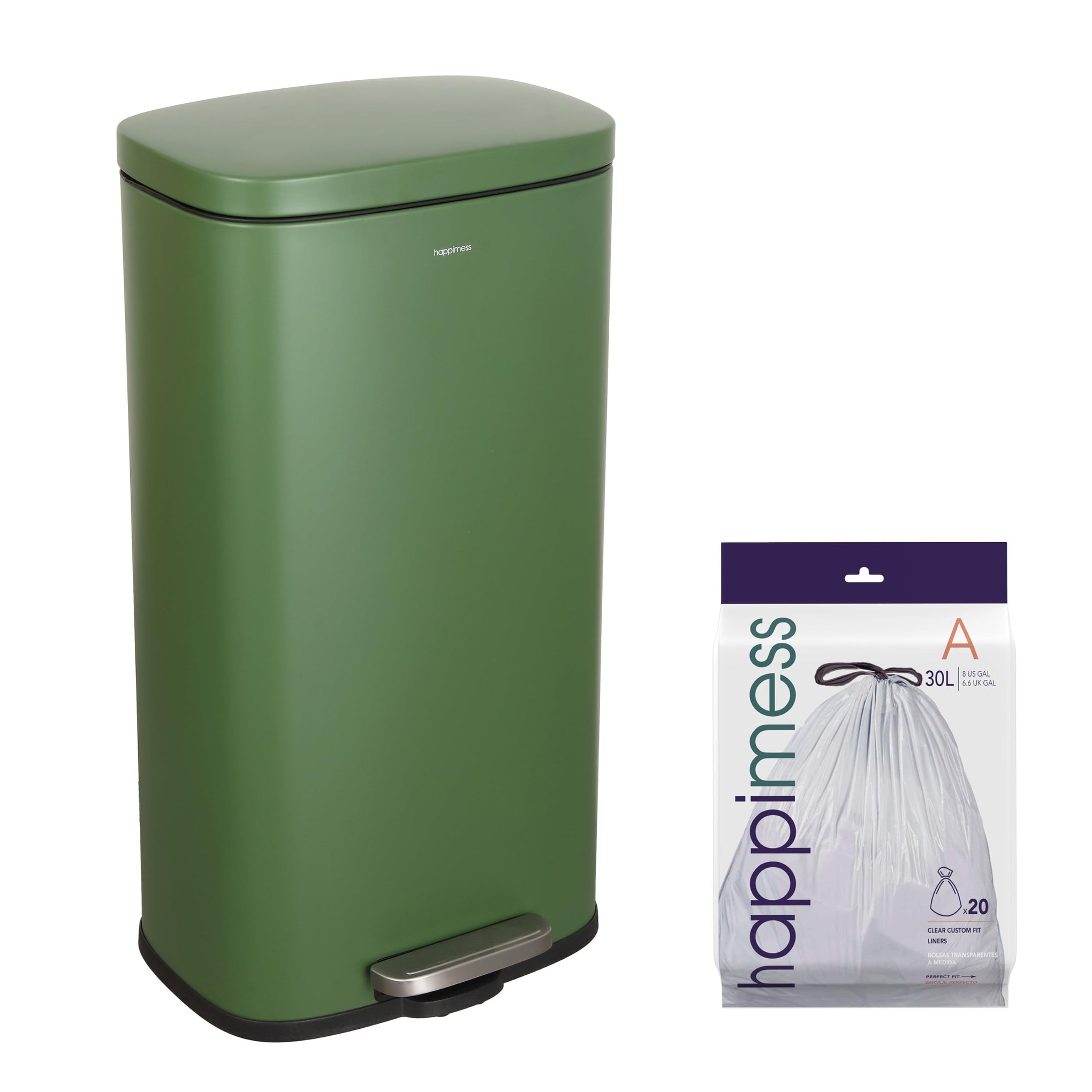 Curtis 8 Gal Step Trash Can Soft Close 25"