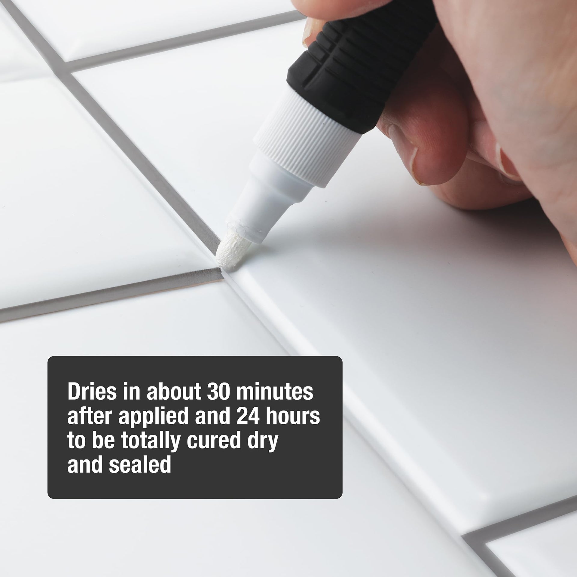 0.25 oz. Tile Grout Coating Pen for use on Bathroom and Kitchen Tiles