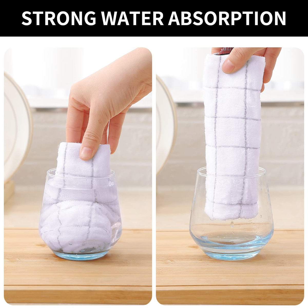 100% Cotton Terry Kitchen Towels (8 Count)