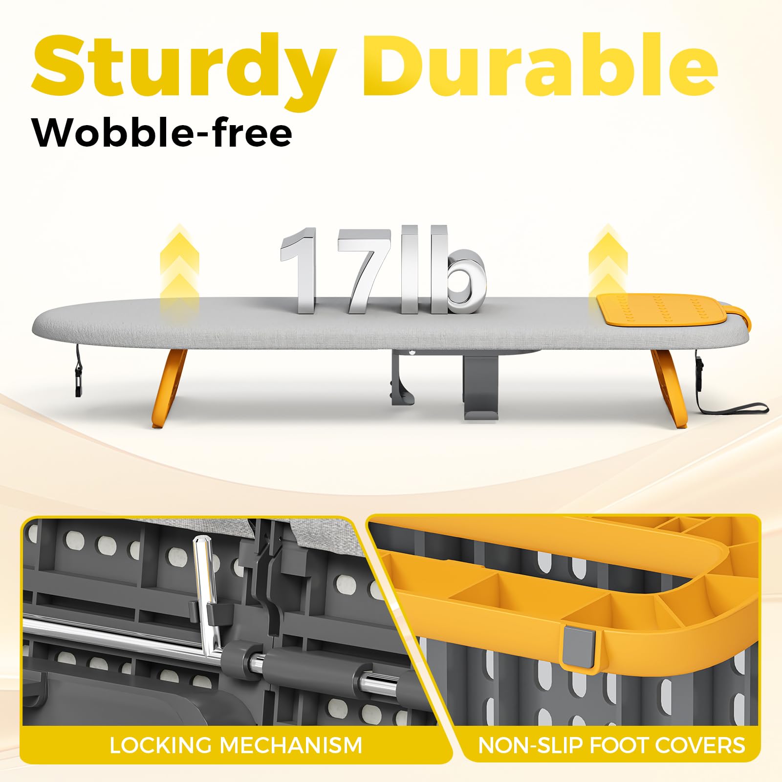 Small Ironing Board with Iron Holder