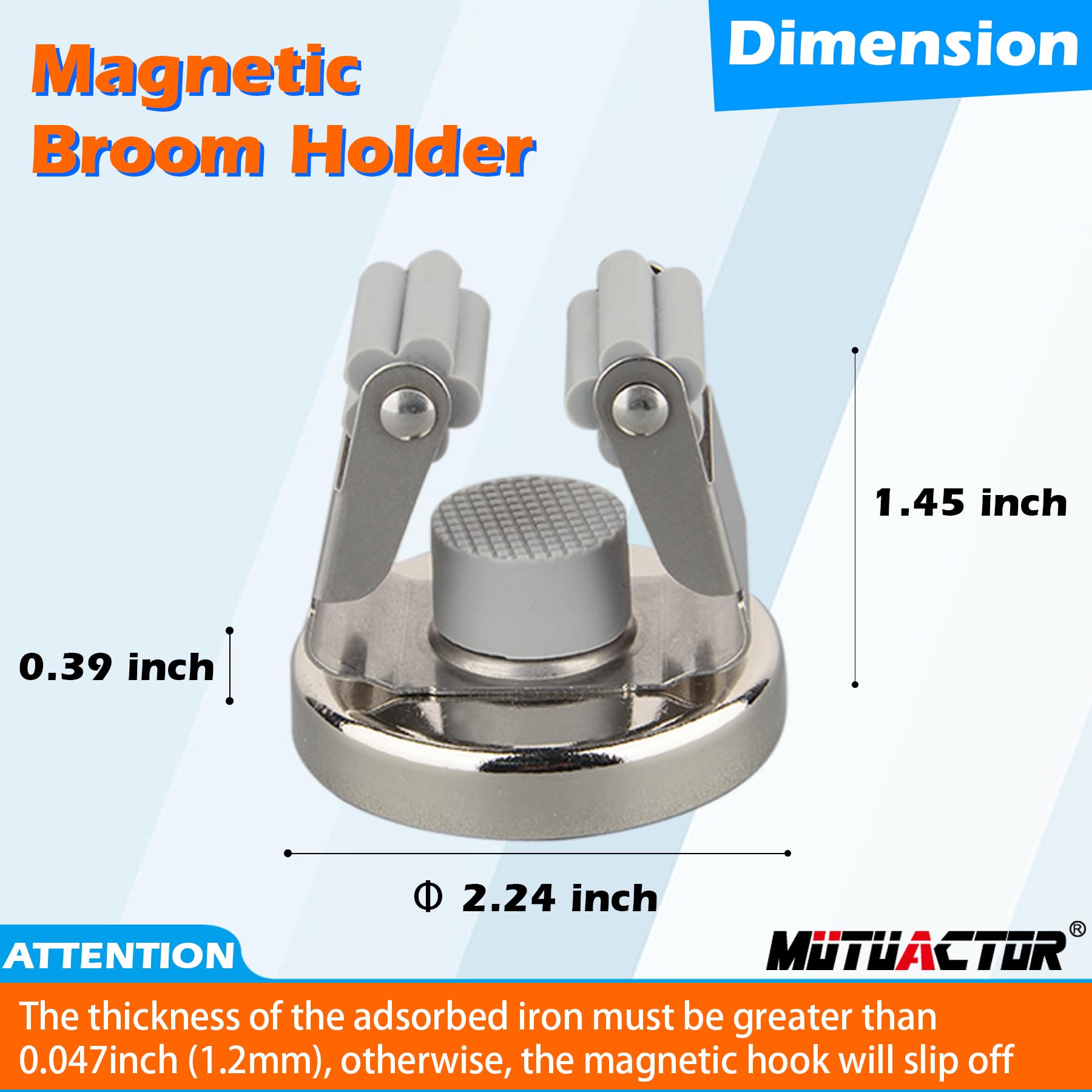 Magnetic Broom Holders (4 Count)