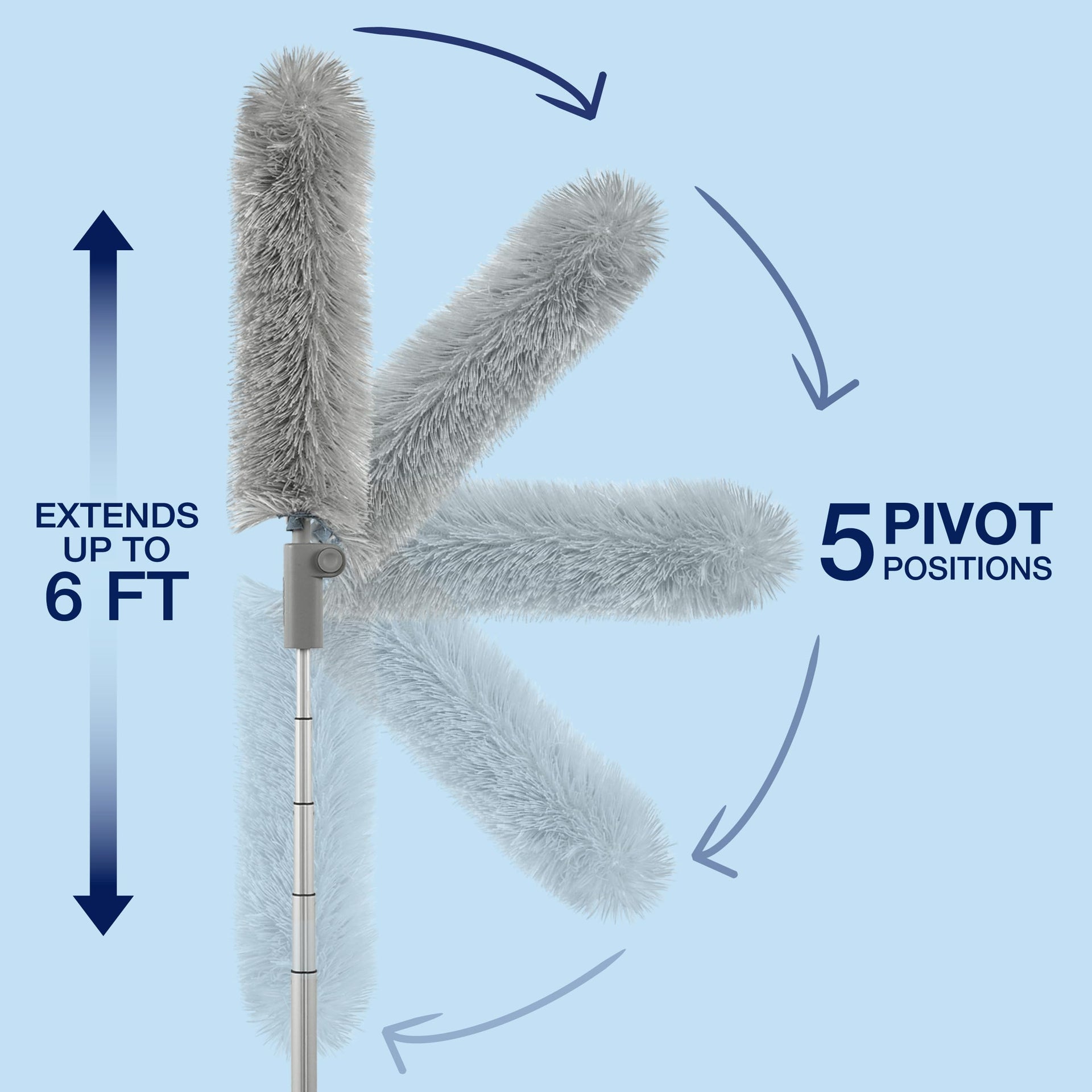 High Performance Dusting System with Extendable Handle