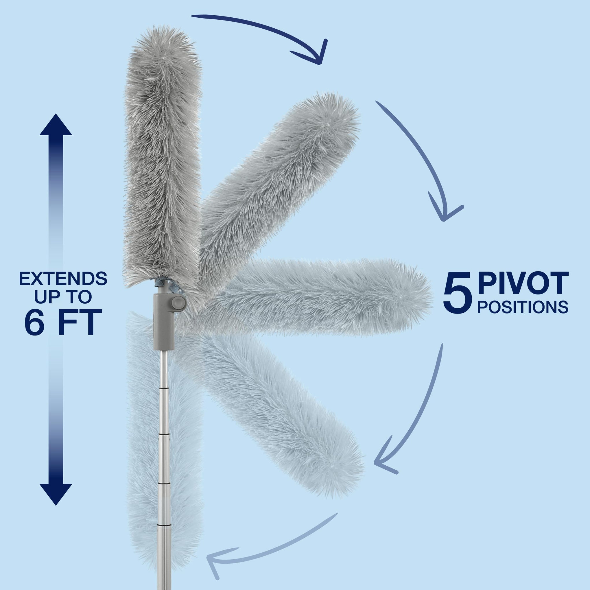 High Performance Dusting System with Extendable Handle