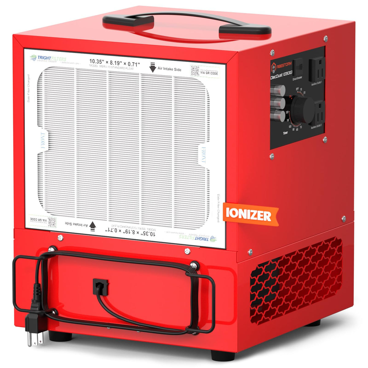 Tabletop Dust Collector with Ionizer for Woodworking Shops