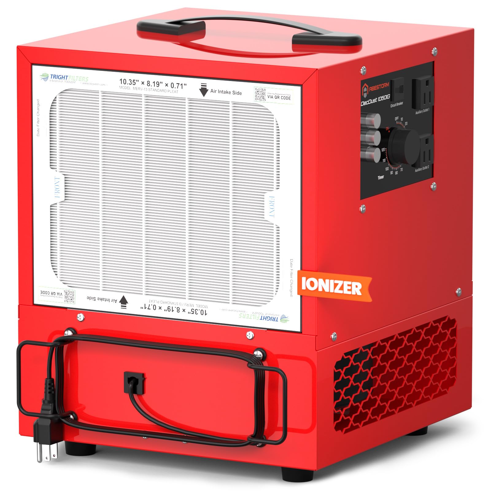 Tabletop Dust Collector with Ionizer for Woodworking Shops