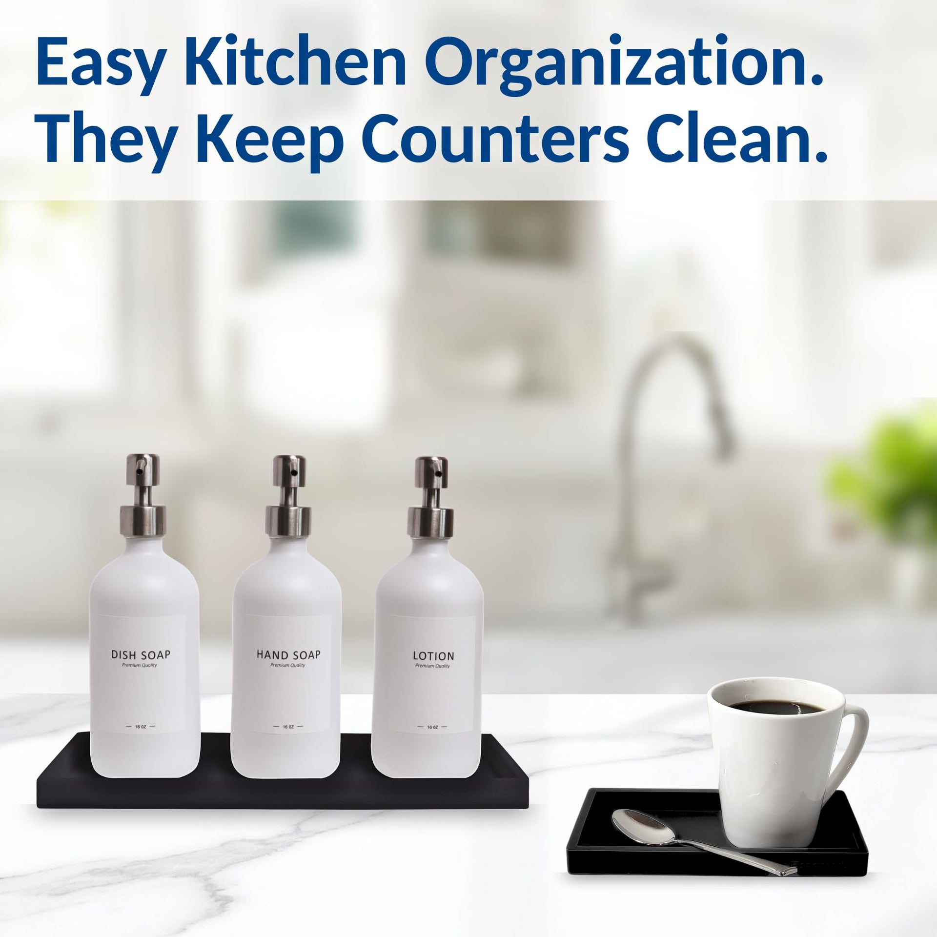 Countertop & Vanity Silicone Tray (2 Count)