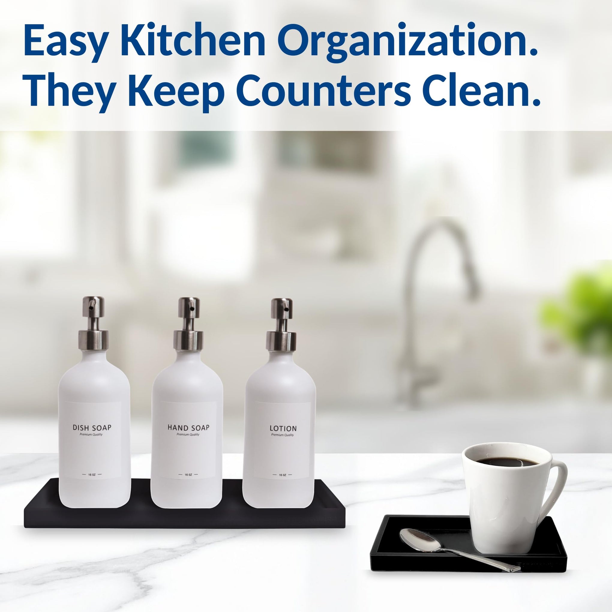 Countertop & Vanity Silicone Tray (2 Count)