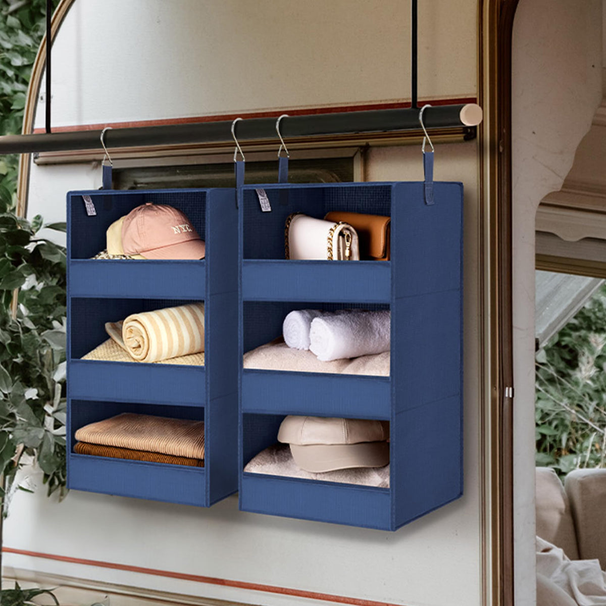 3 Shelf Hanging Closet Organizer (2 Count)
